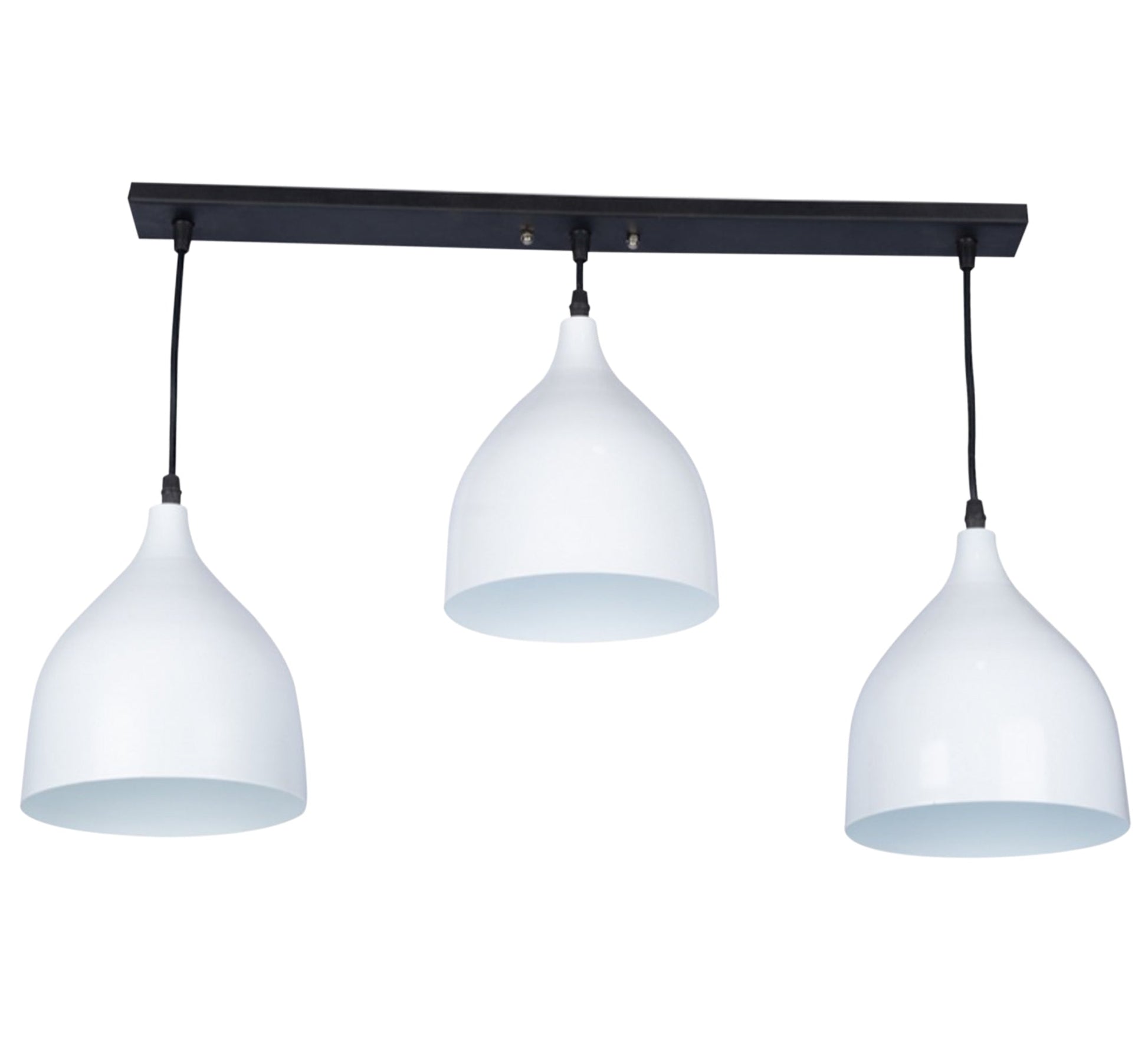 Modern Triple Pendant Chandelier with White Light Fixtures - Vitrine Furniture - Lighting