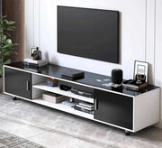 Modern TV stand in black and white - Vitrine Furniture - Furniture