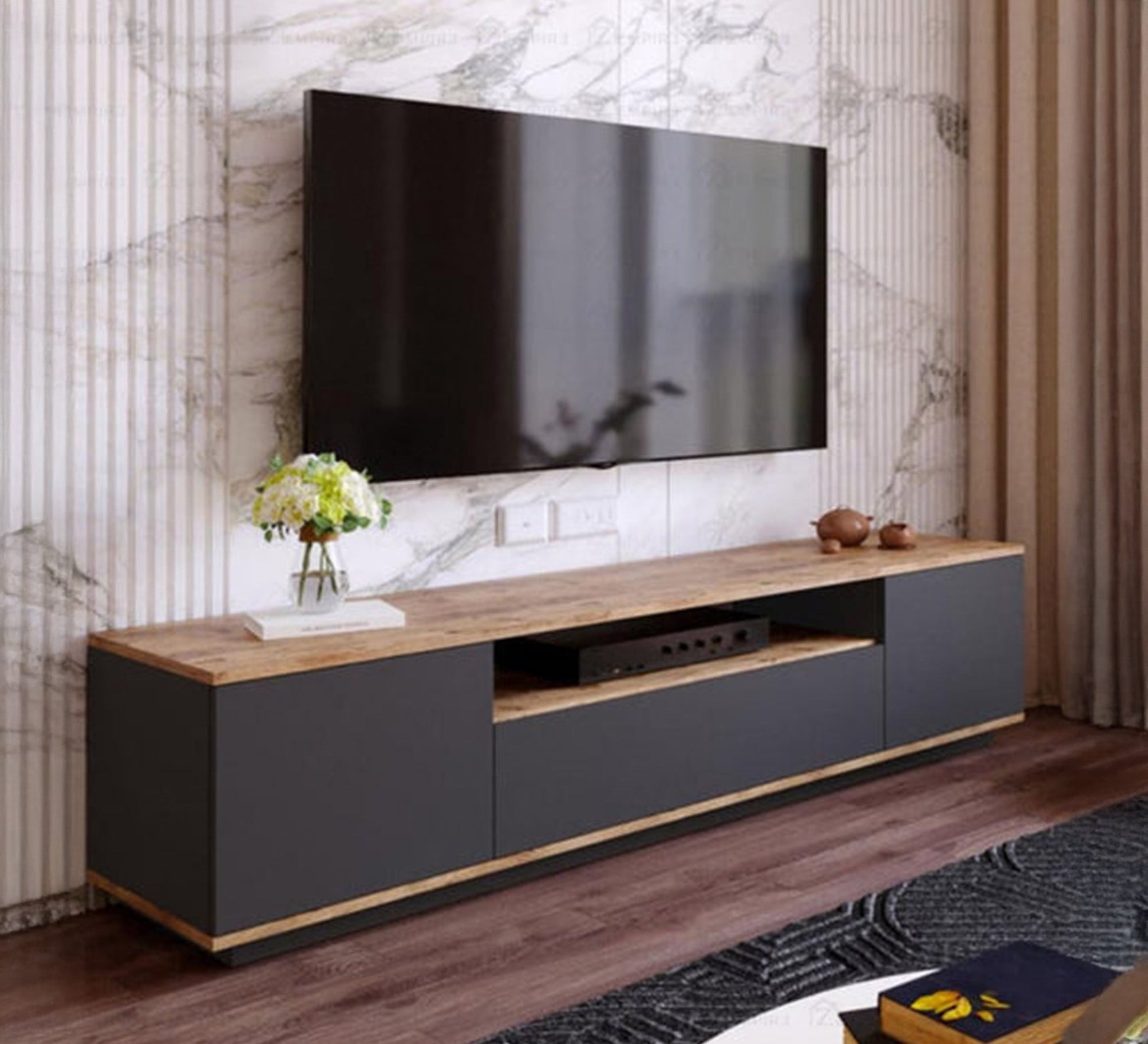 Modern TV stand with an elegant design - Vitrine Furniture - Furniture