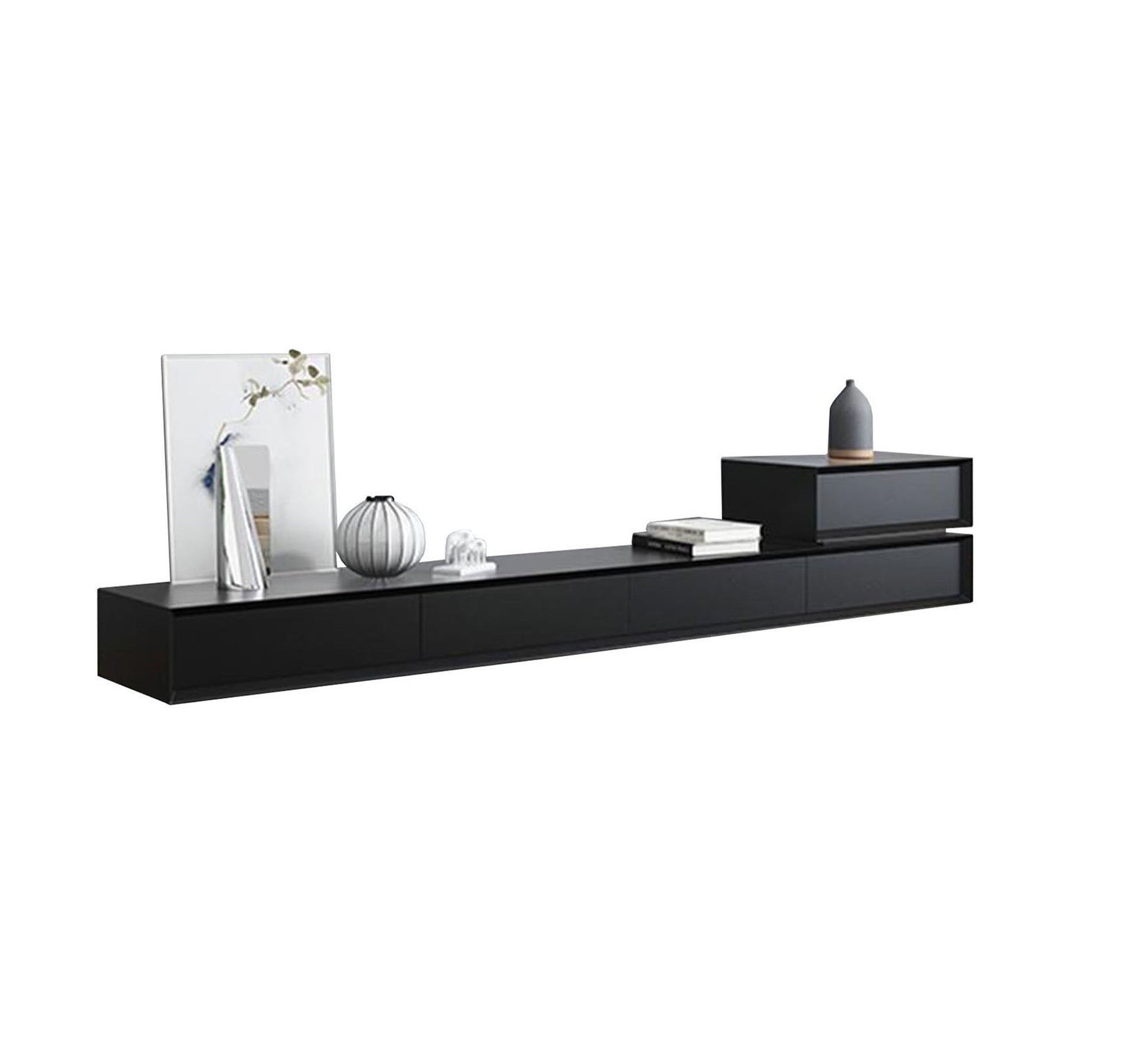 Modern TV unit and black table - Vitrine Furniture - Furniture