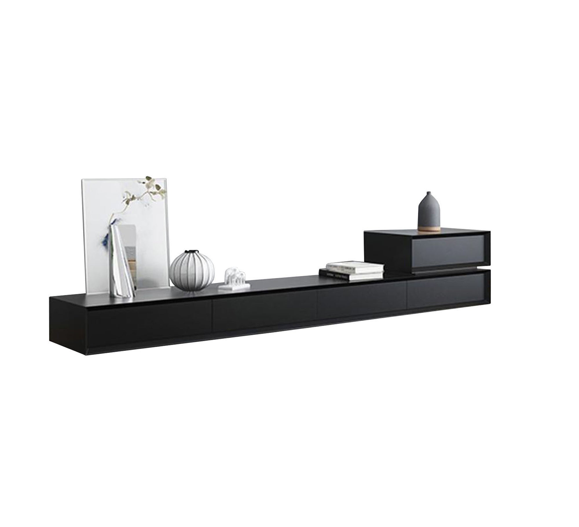 Modern TV unit and black table - Vitrine Furniture - Furniture