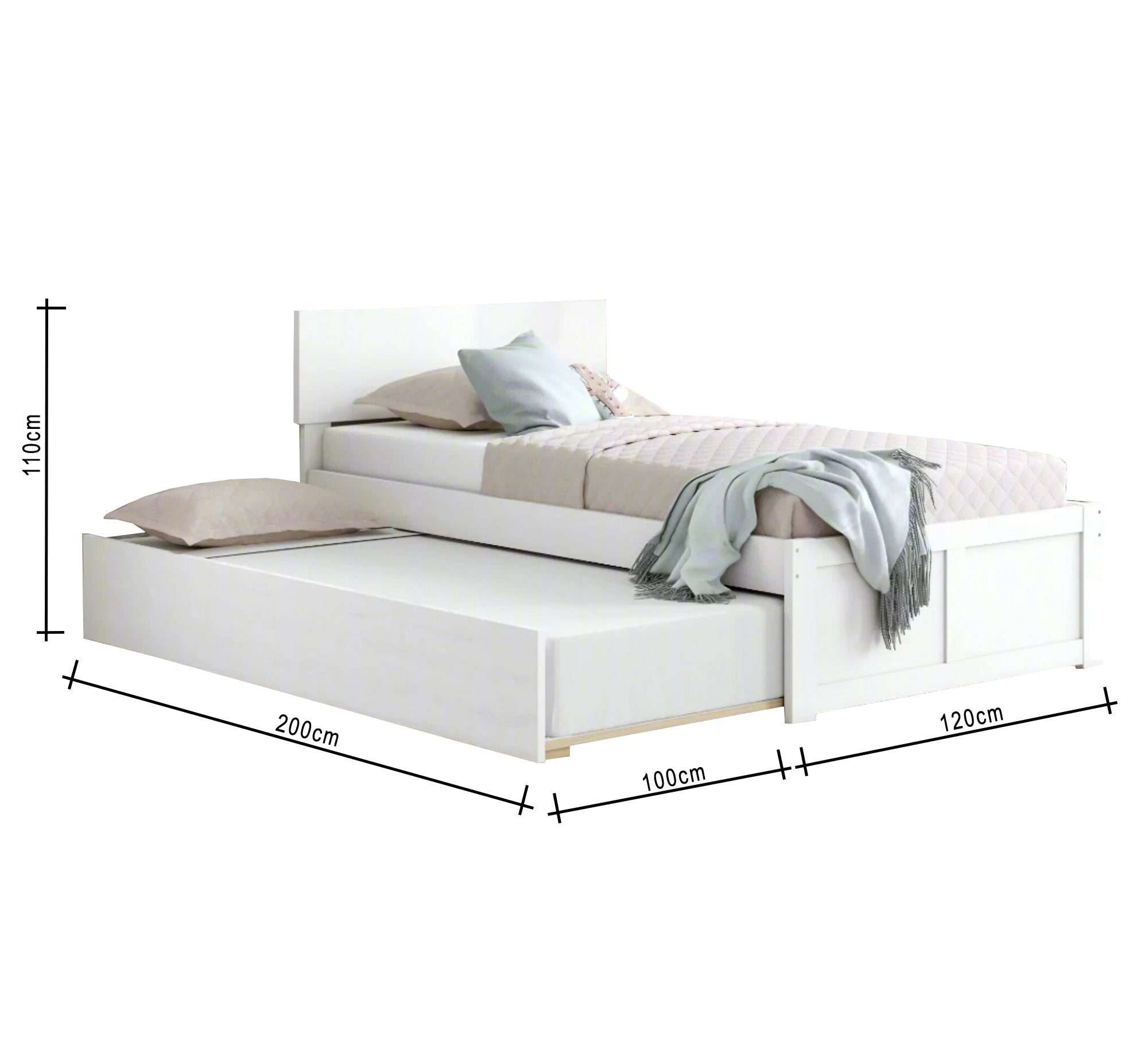 Modern Twin Bed - Vitrine Furniture - Furniture