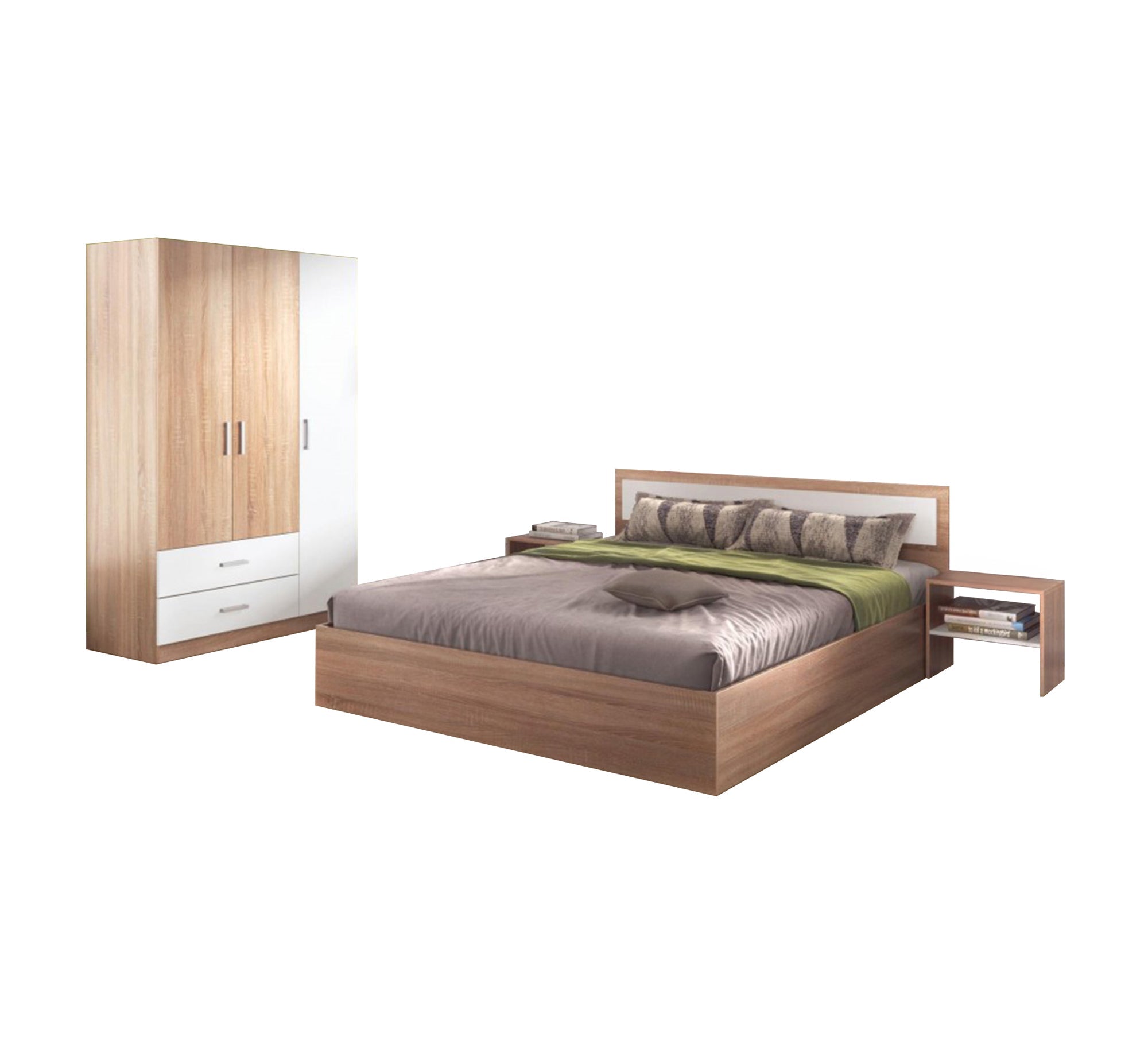 Modern two - tone practical bedroom design - Vitrine Furniture - Furniture