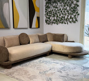 Modern upholstered L - shaped corner - Vitrine Furniture - Furniture