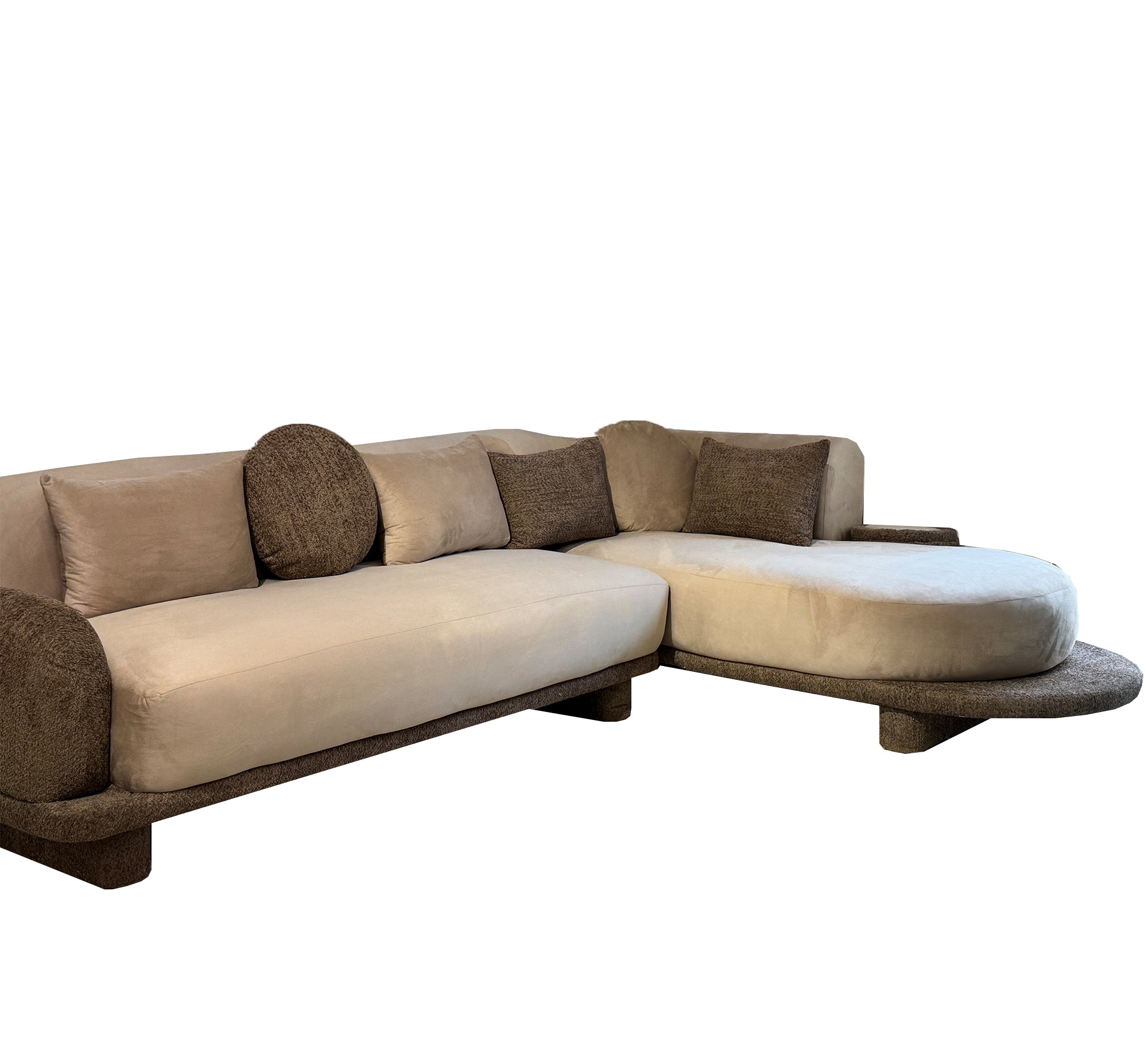 Modern upholstered L - shaped corner - Vitrine Furniture - Furniture