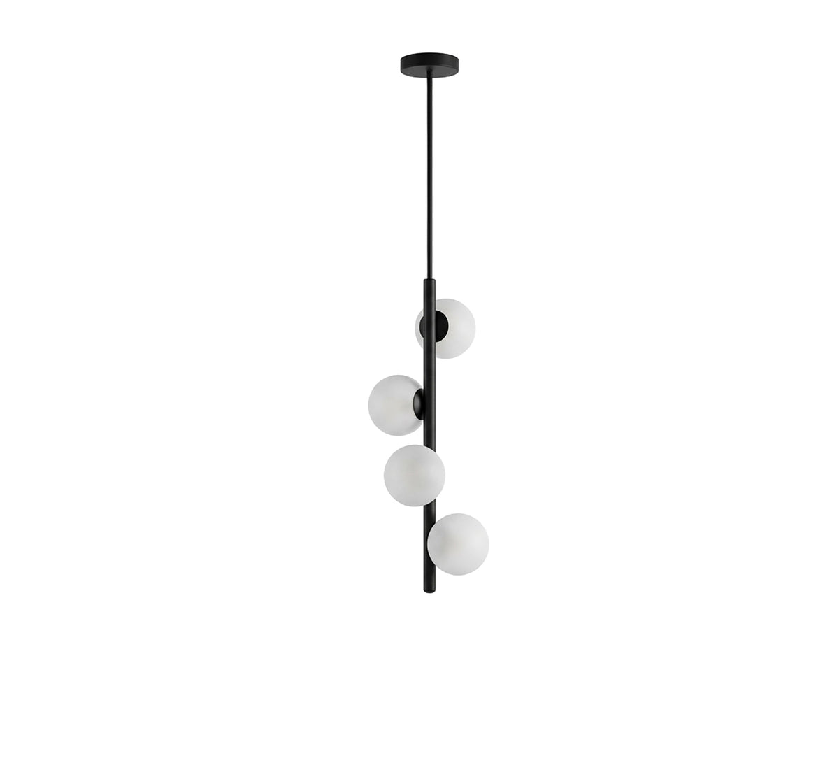Modern vertical four-light ceiling chandelier - Vitrine Furniture - Ceiling lights