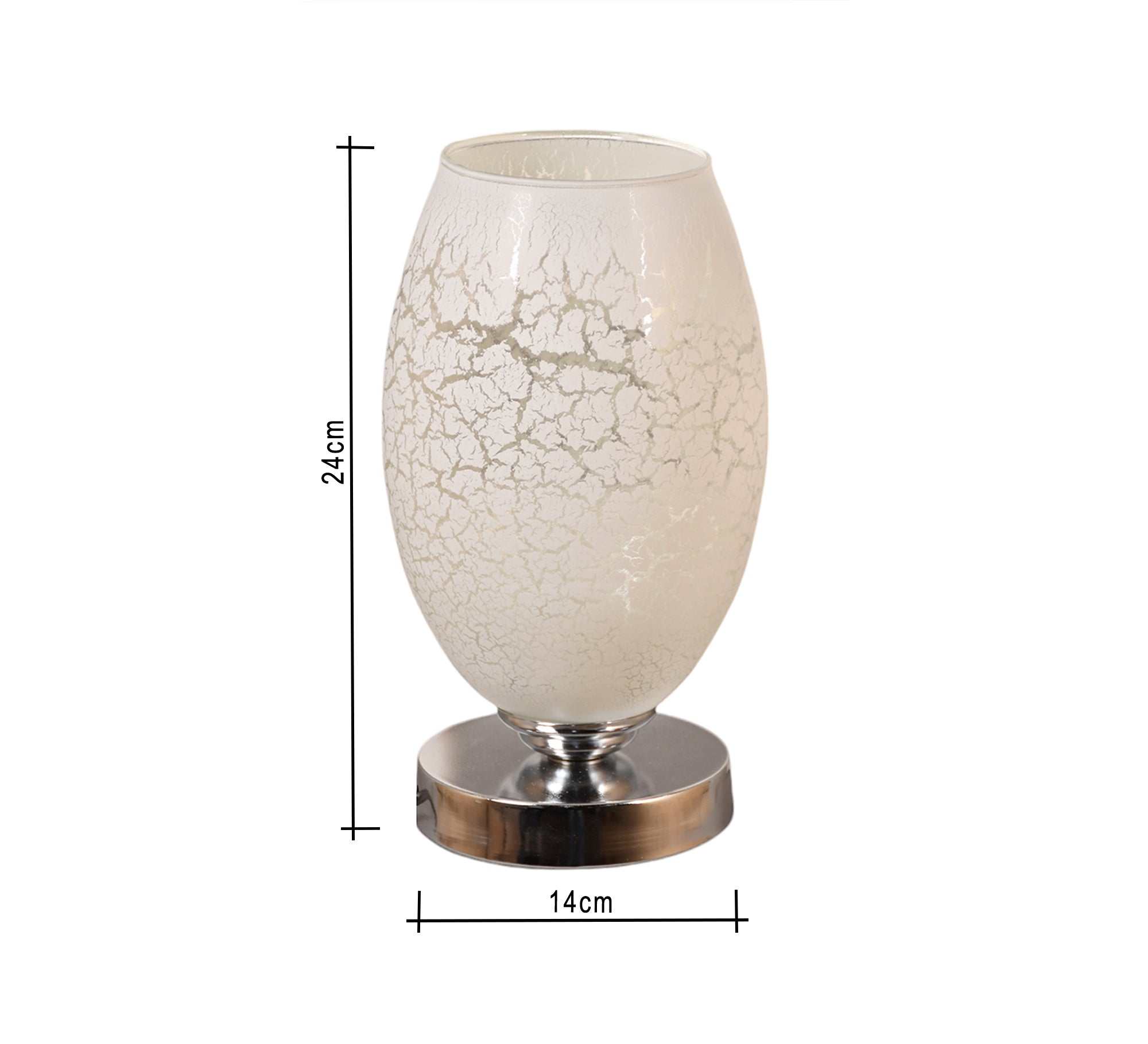 Modern white metal and glass lampshade - Vitrine Furniture - Lighting