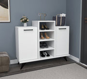 Modern white shoe cabinet - Vitrine Furniture - Furniture