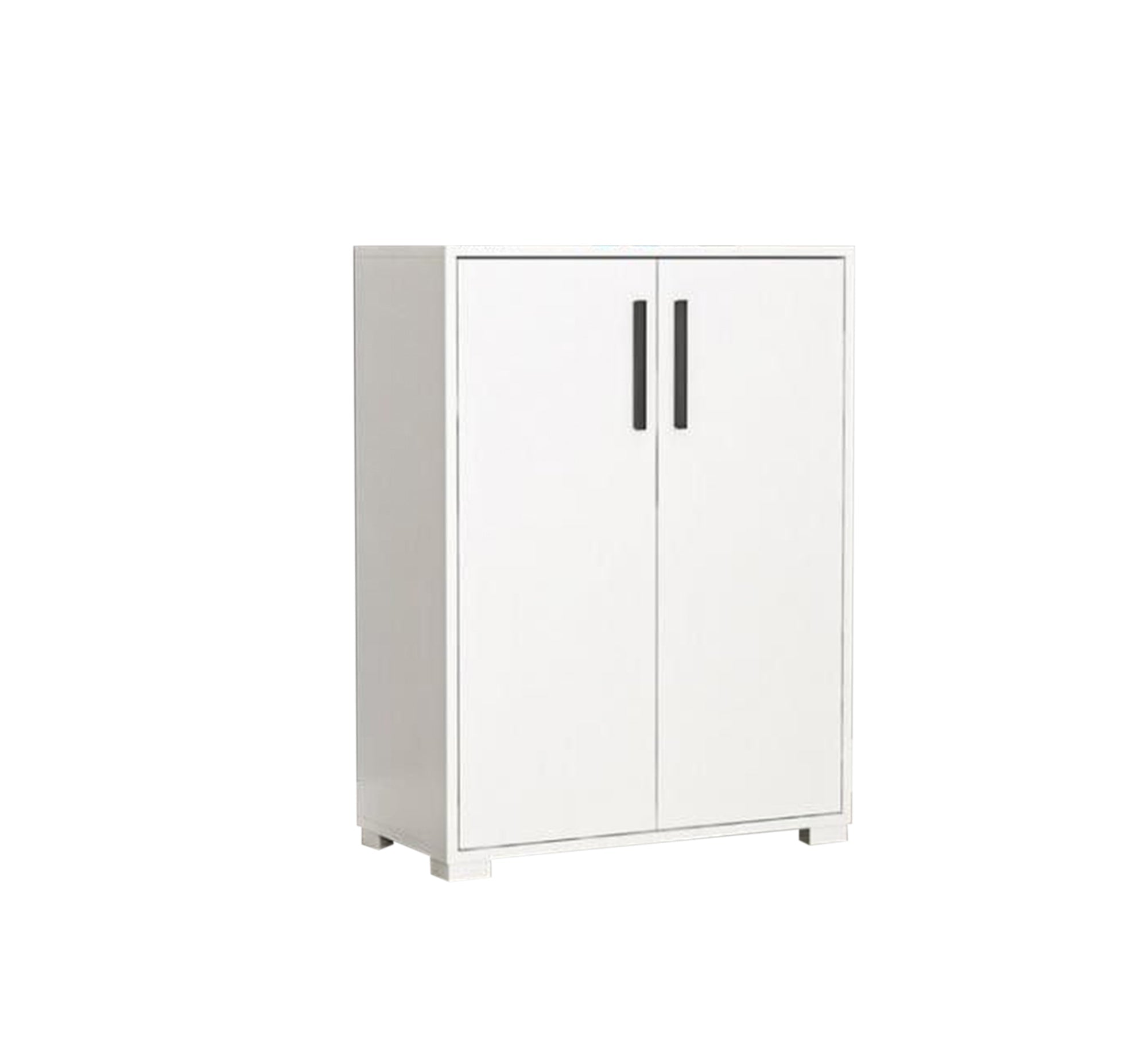 Modern white shoe rack with versatile storage - Vitrine Furniture - Furniture