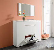 Modern white shoe unit - Vitrine Furniture - Furniture