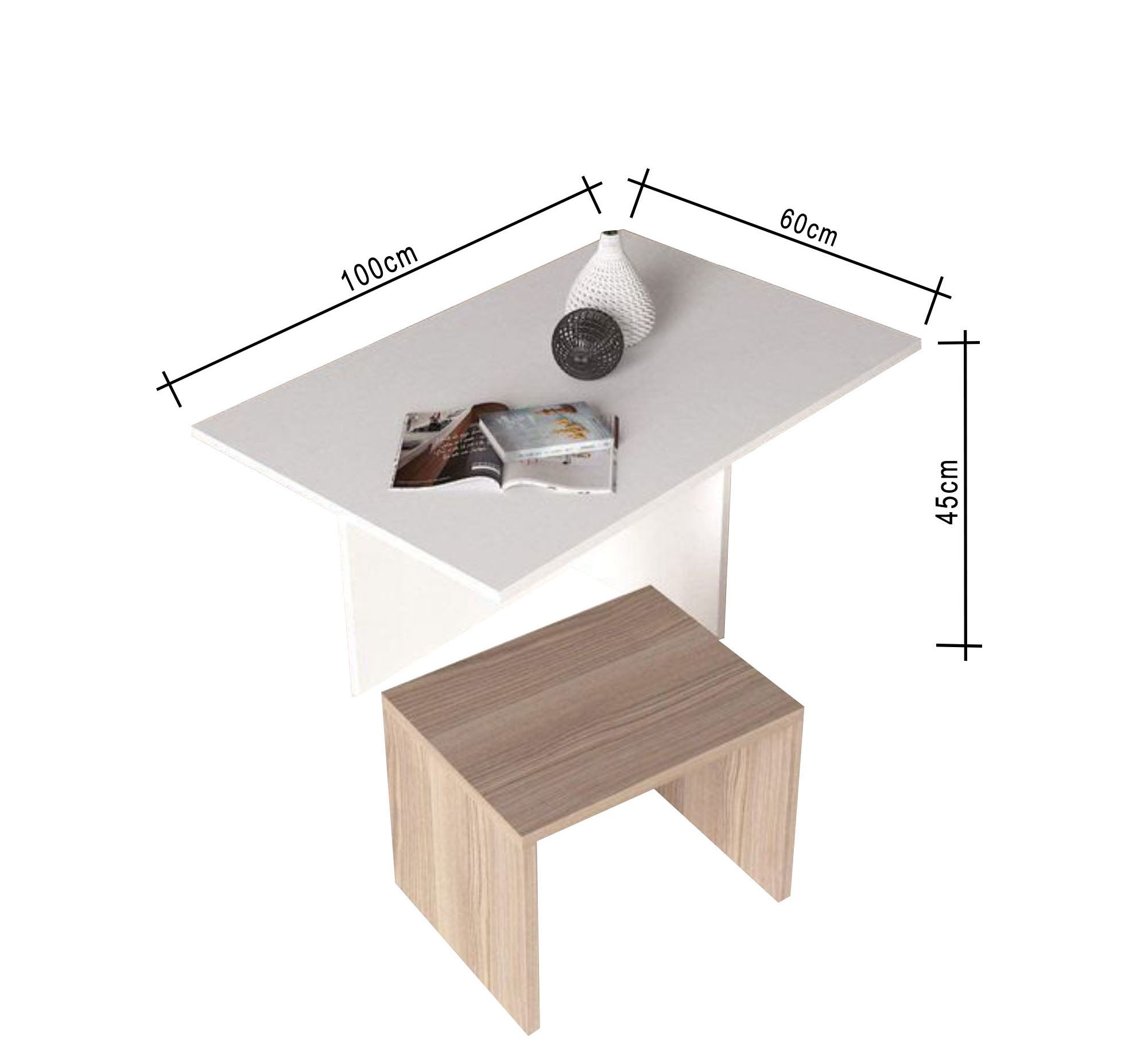 Modern white table - Vitrine Furniture - Furniture