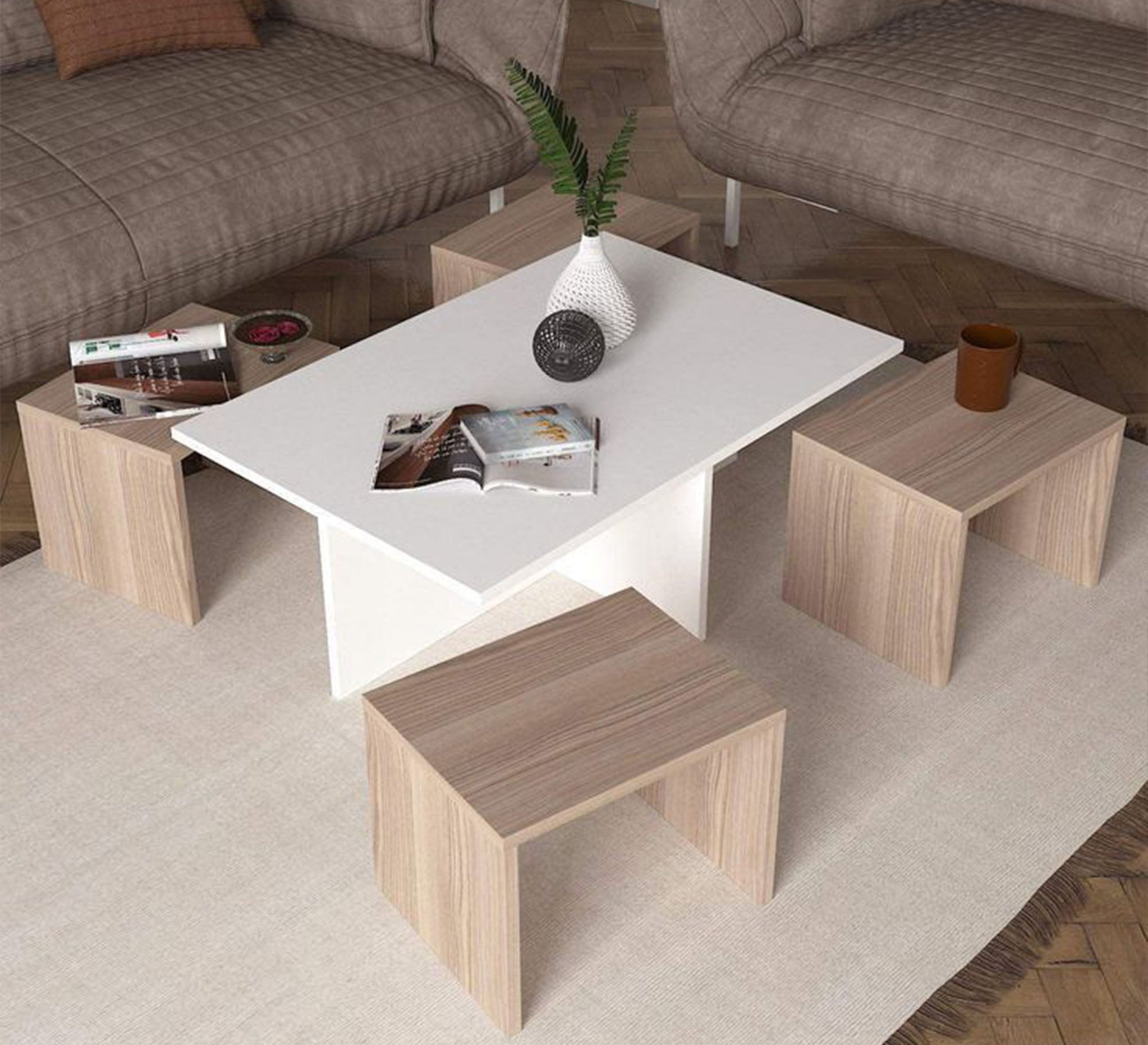 Modern white table - Vitrine Furniture - Furniture