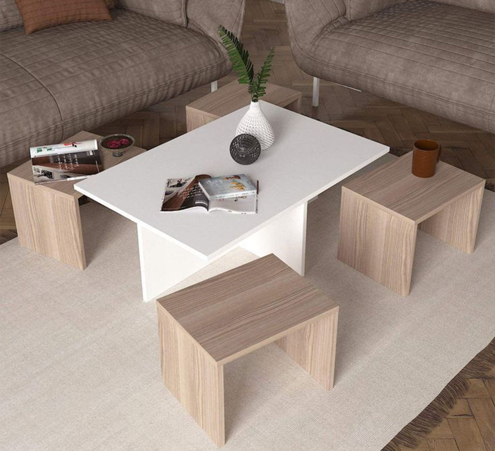 Modern white table - Vitrine Furniture - Furniture