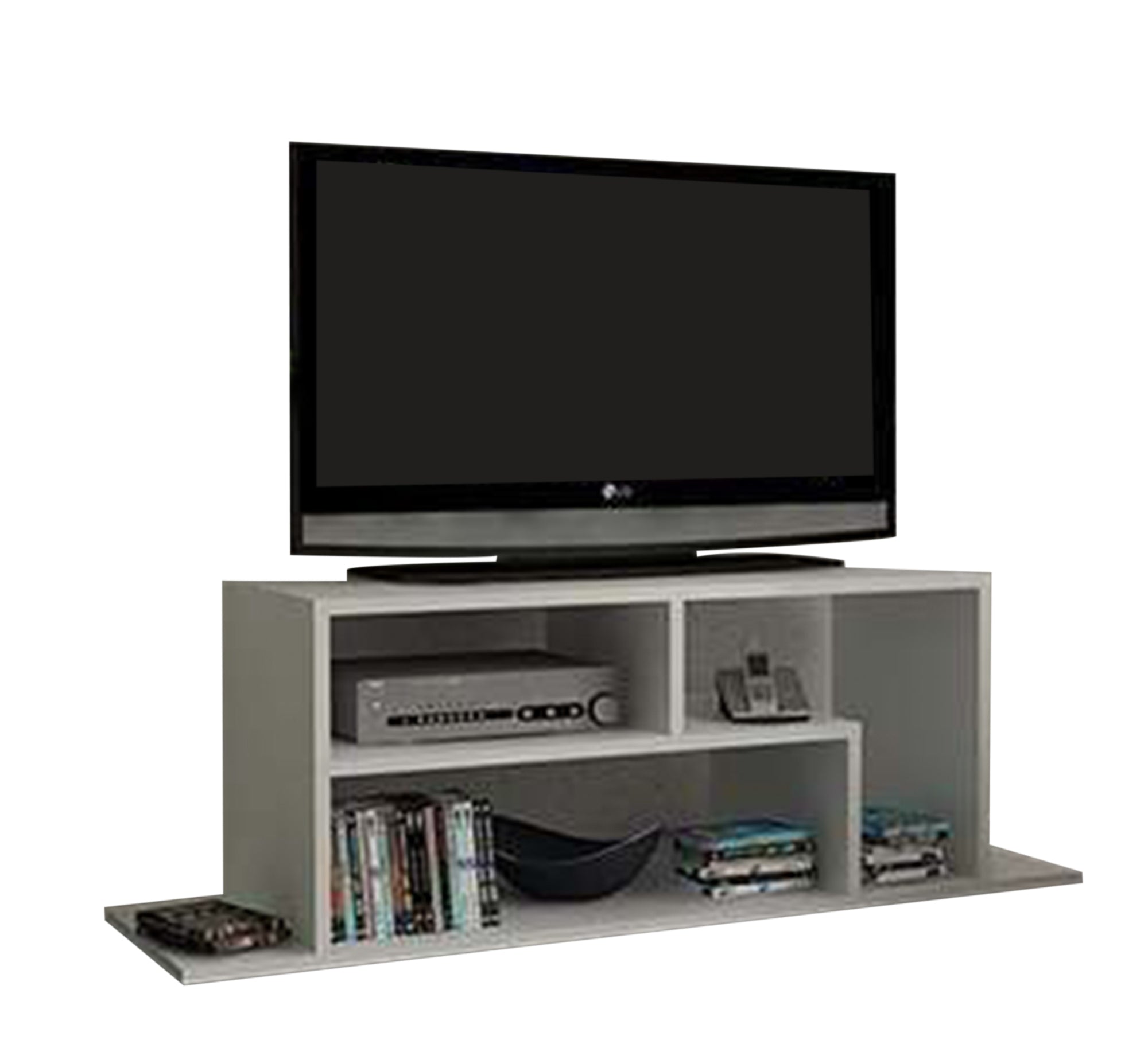 Modern White TV Table - Sleek & Minimalist Design - Vitrine Furniture - Furniture