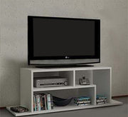 Modern White TV Table - Sleek & Minimalist Design - Vitrine Furniture - Furniture
