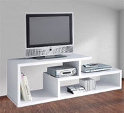 Modern White TV Table, Sleek & Stylish - Vitrine Furniture - Furniture