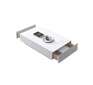 Modern white TV unit and table - Vitrine Furniture - Furniture
