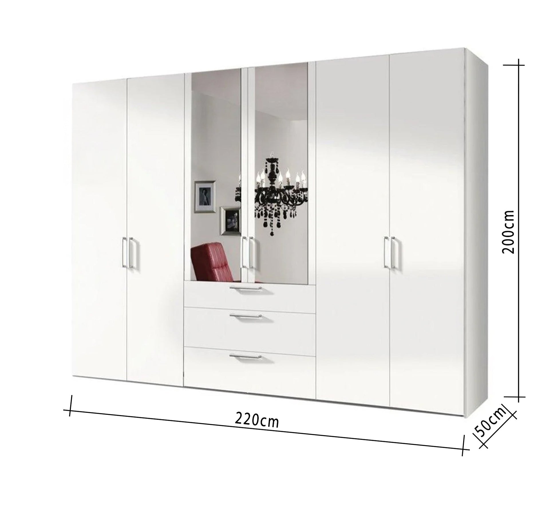Modern white wardrobe - Vitrine Furniture - Furniture