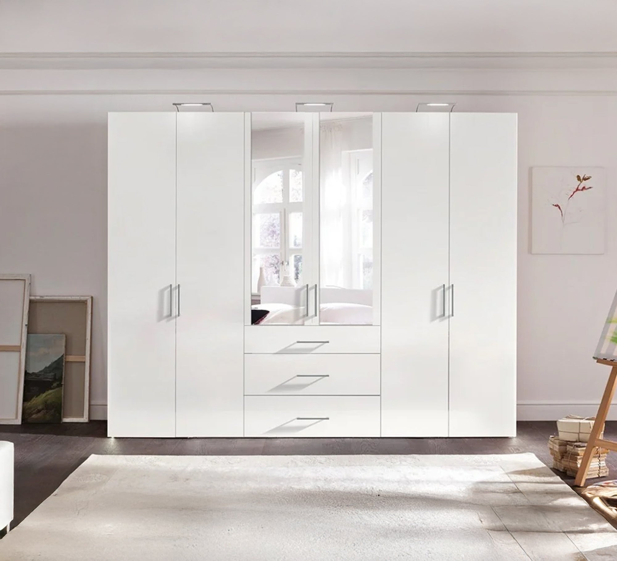 Modern white wardrobe - Vitrine Furniture - Furniture