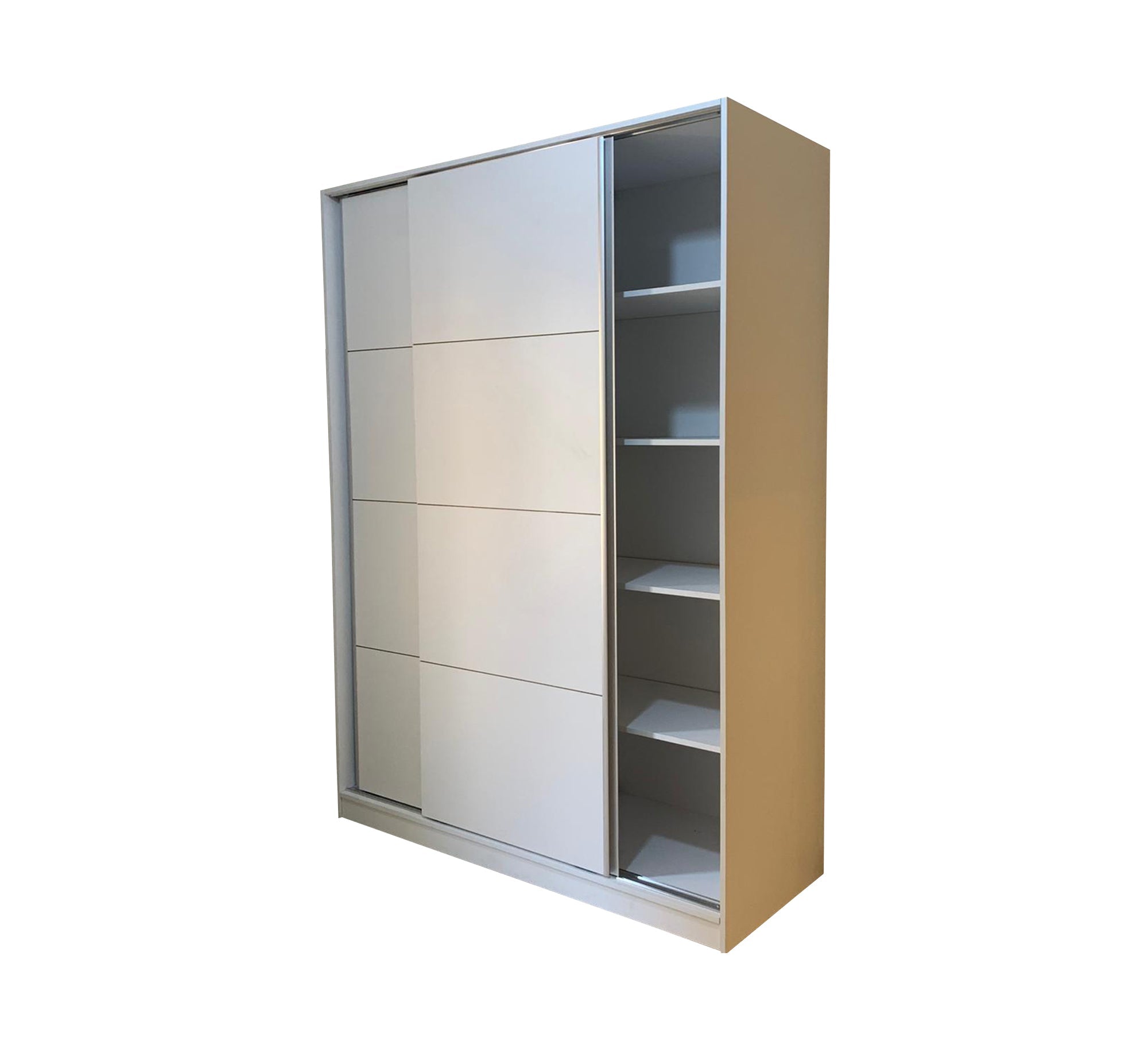 Modern white wardrobe with two doors - Vitrine Furniture - Furniture