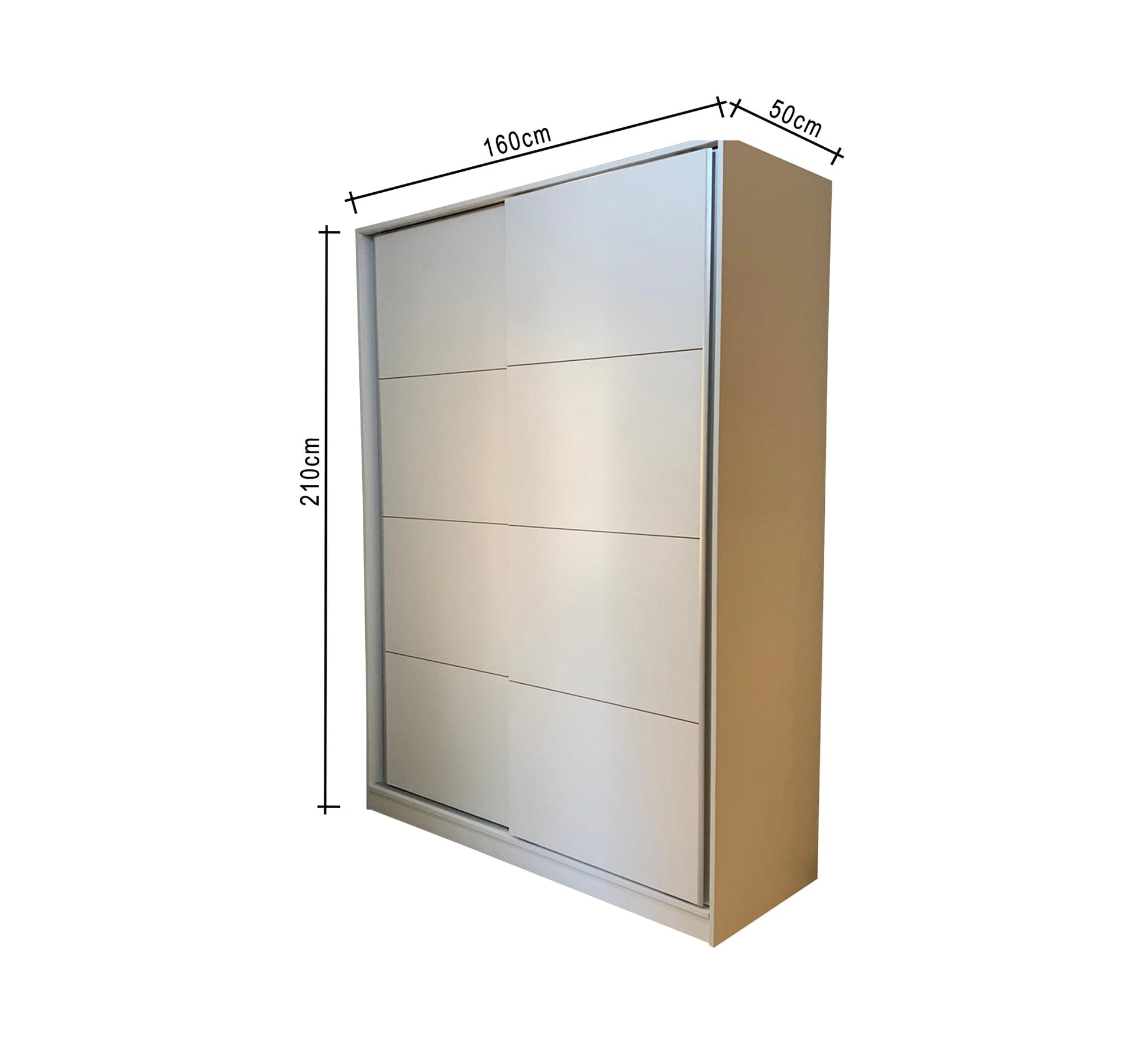 Modern white wardrobe with two doors - Vitrine Furniture - Furniture