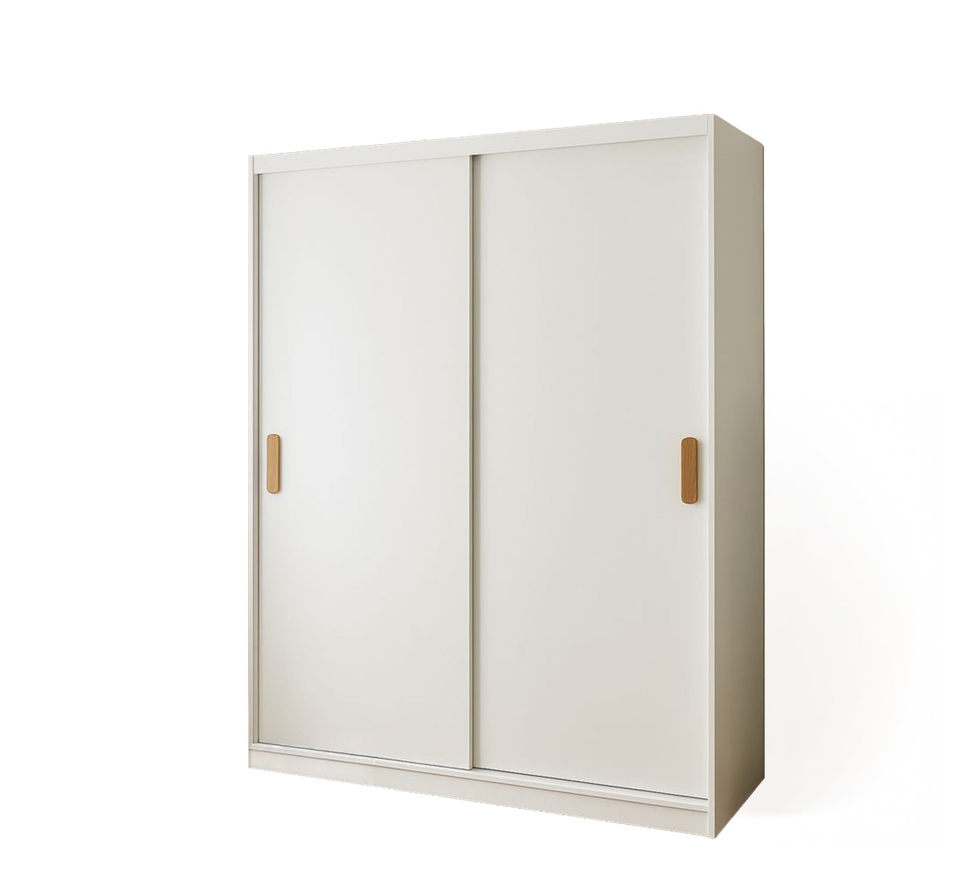 Modern white wardrobe with two sliding doors - Vitrine Furniture - Wardrobes