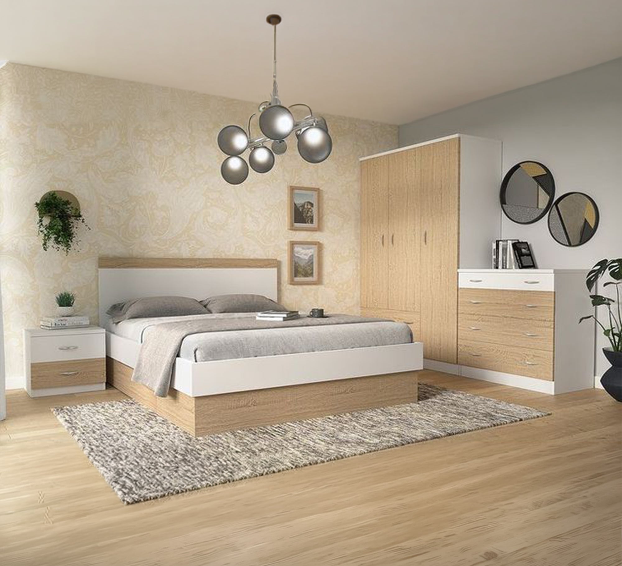 Modern wooden bedroom with a contemporary design - Vitrine Furniture - Kids Room Sets