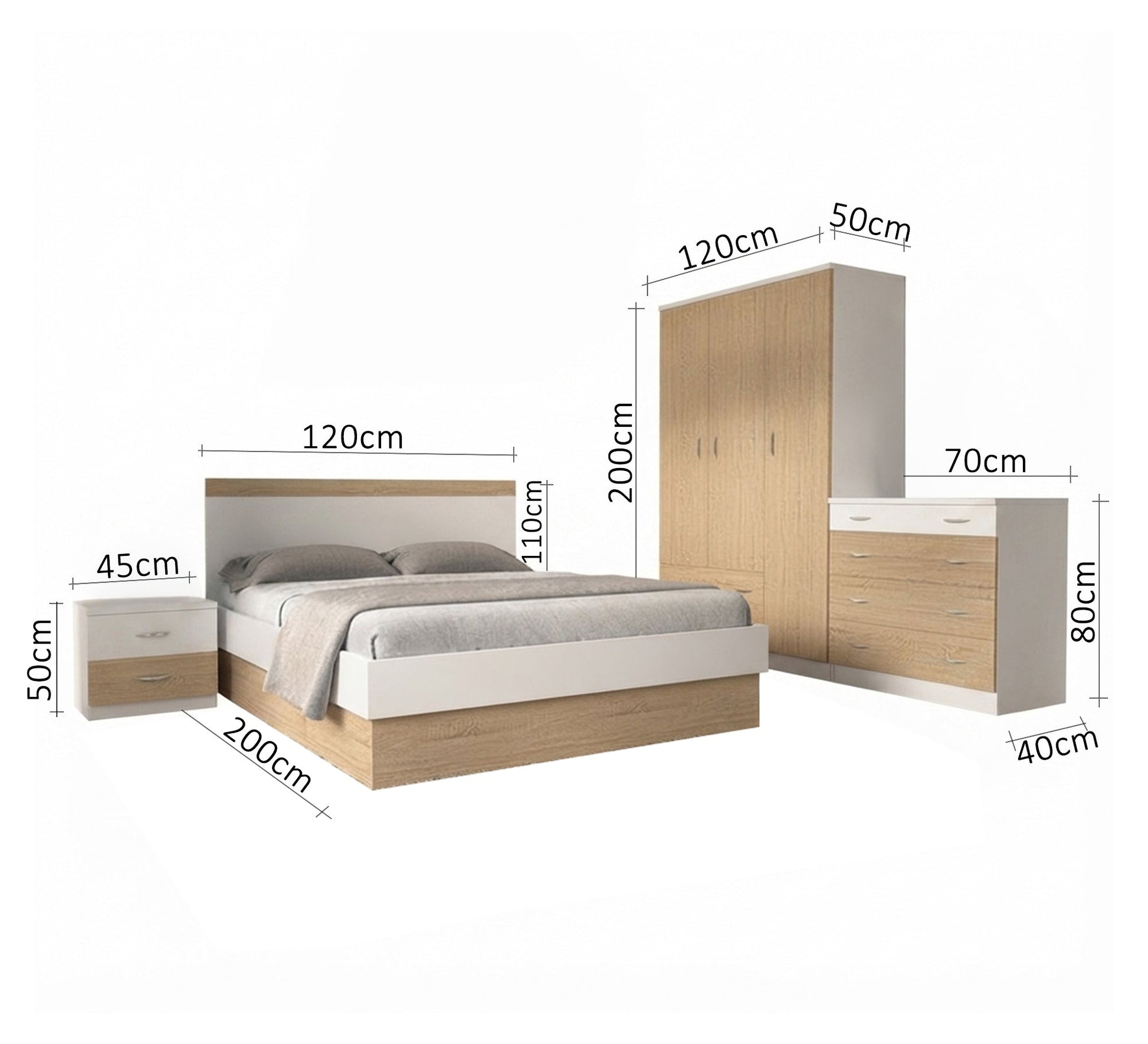 Modern wooden bedroom with a contemporary design - Vitrine Furniture - Kids Room Sets
