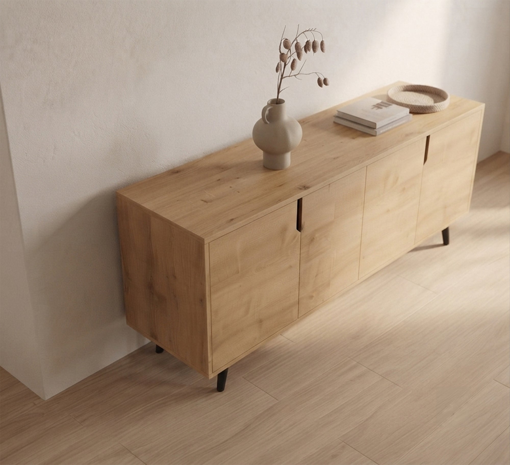 Modern wooden buffet with an elegant and distinctive design - Vitrine Furniture - TV Table & Cabinet