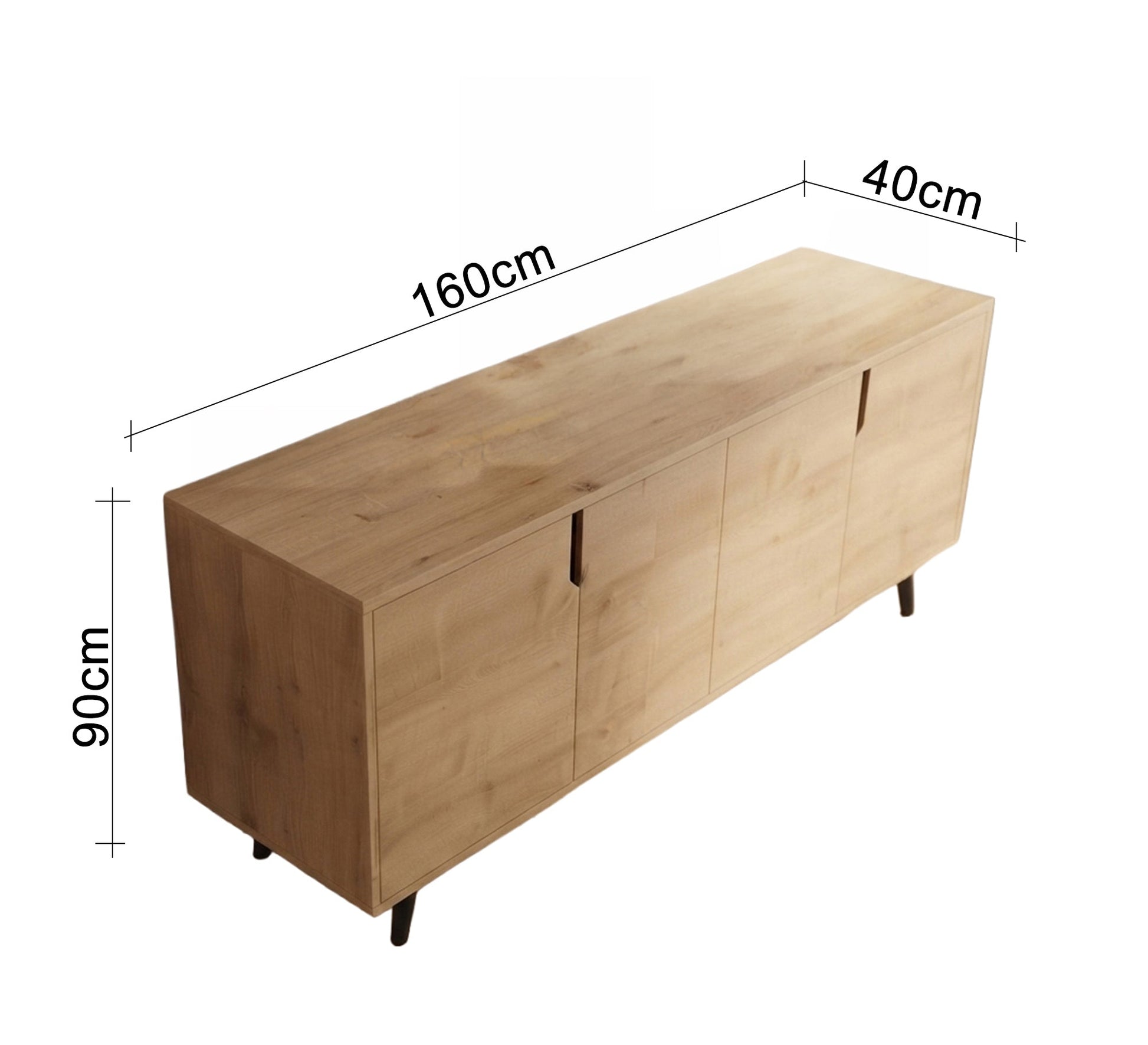 Modern wooden buffet with an elegant and distinctive design - Vitrine Furniture - TV Table & Cabinet
