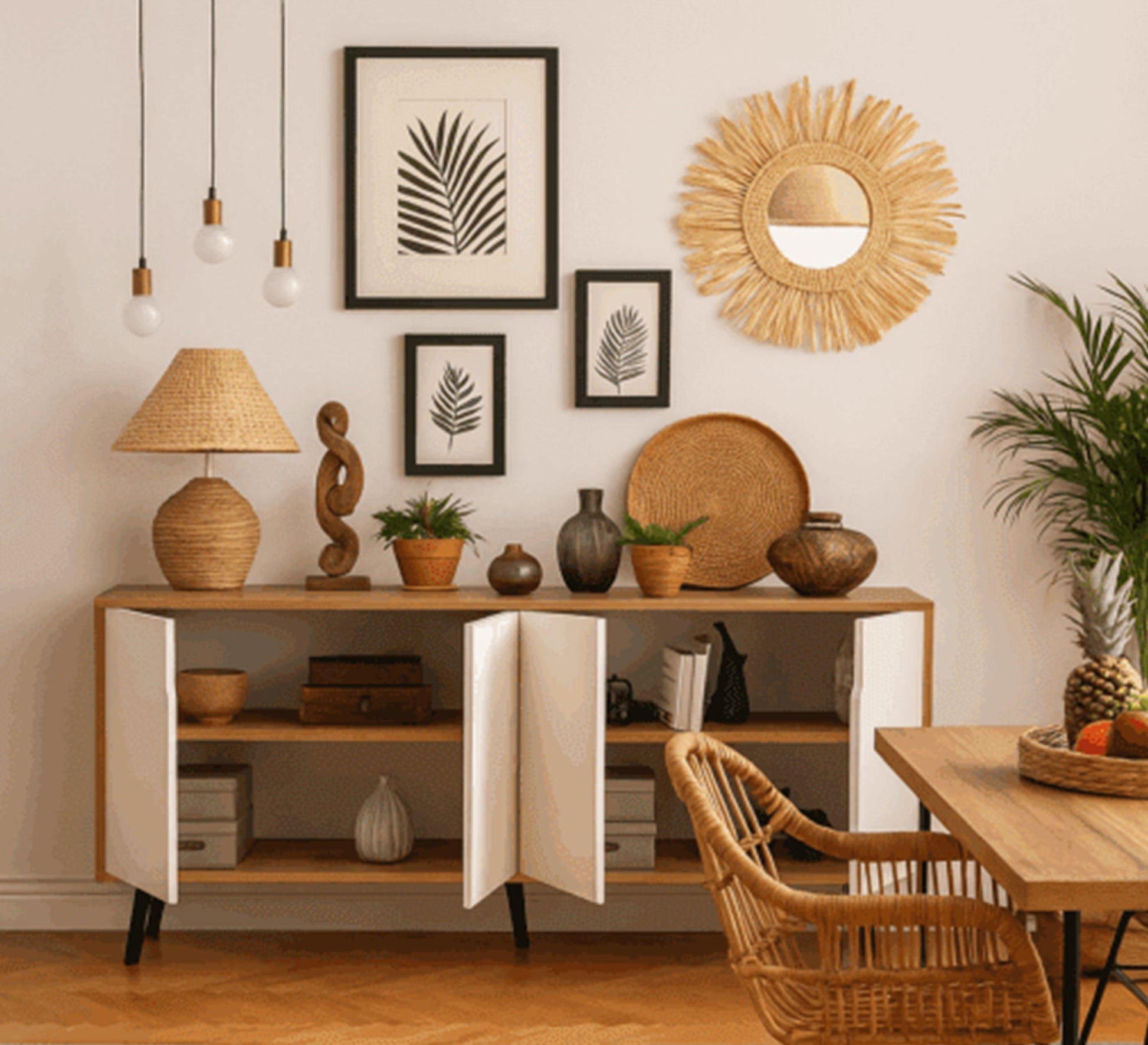 Modern wooden buffet with an elegant and distinctive design - Vitrine Furniture - TV Table & Cabinet