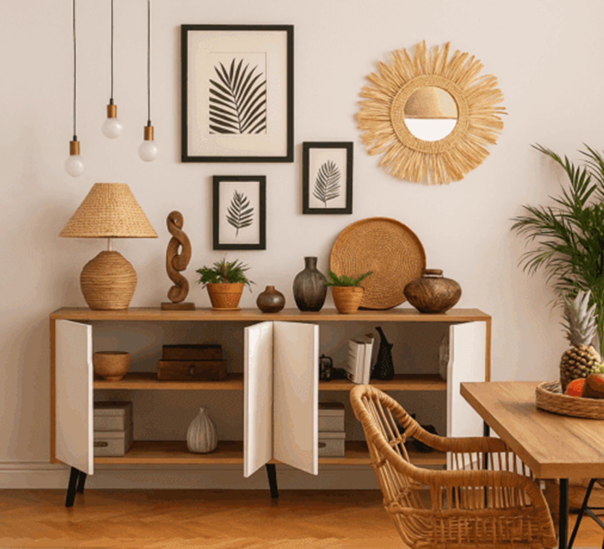 Modern wooden buffet with an elegant and distinctive design - Vitrine Furniture - TV Table & Cabinet