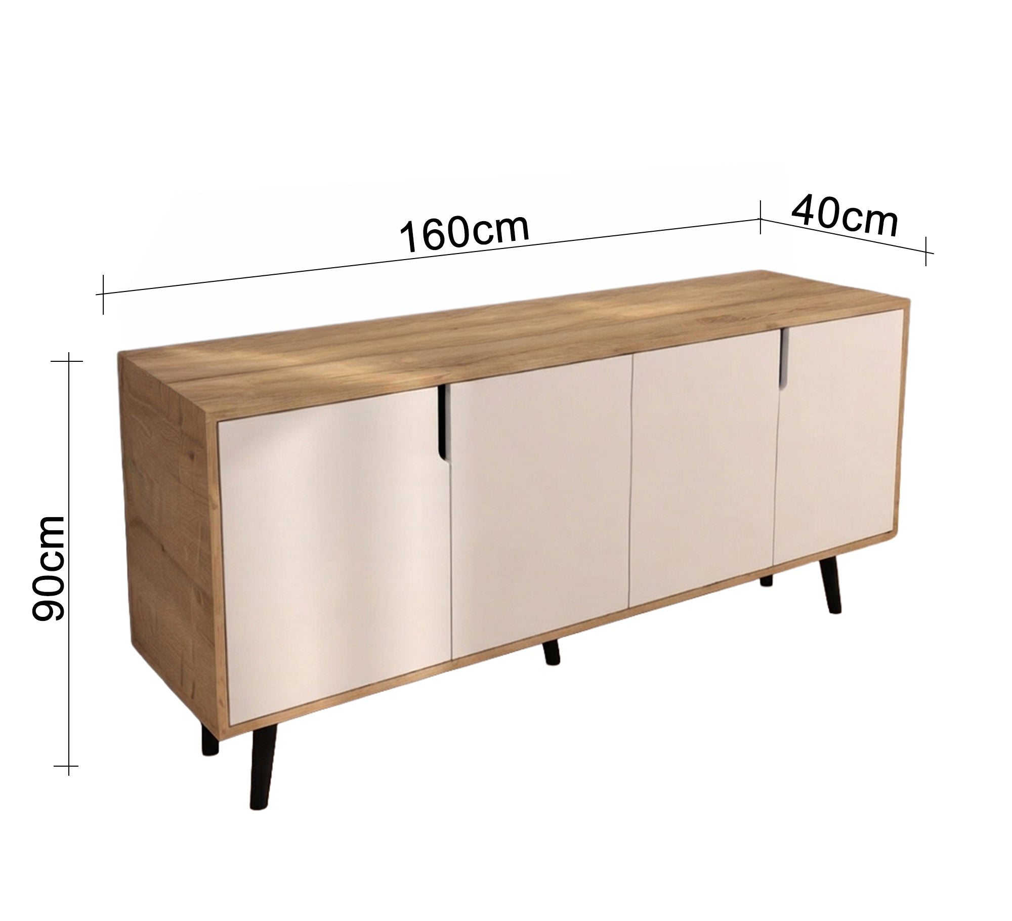 Modern wooden buffet with an elegant and distinctive design - Vitrine Furniture - TV Table & Cabinet