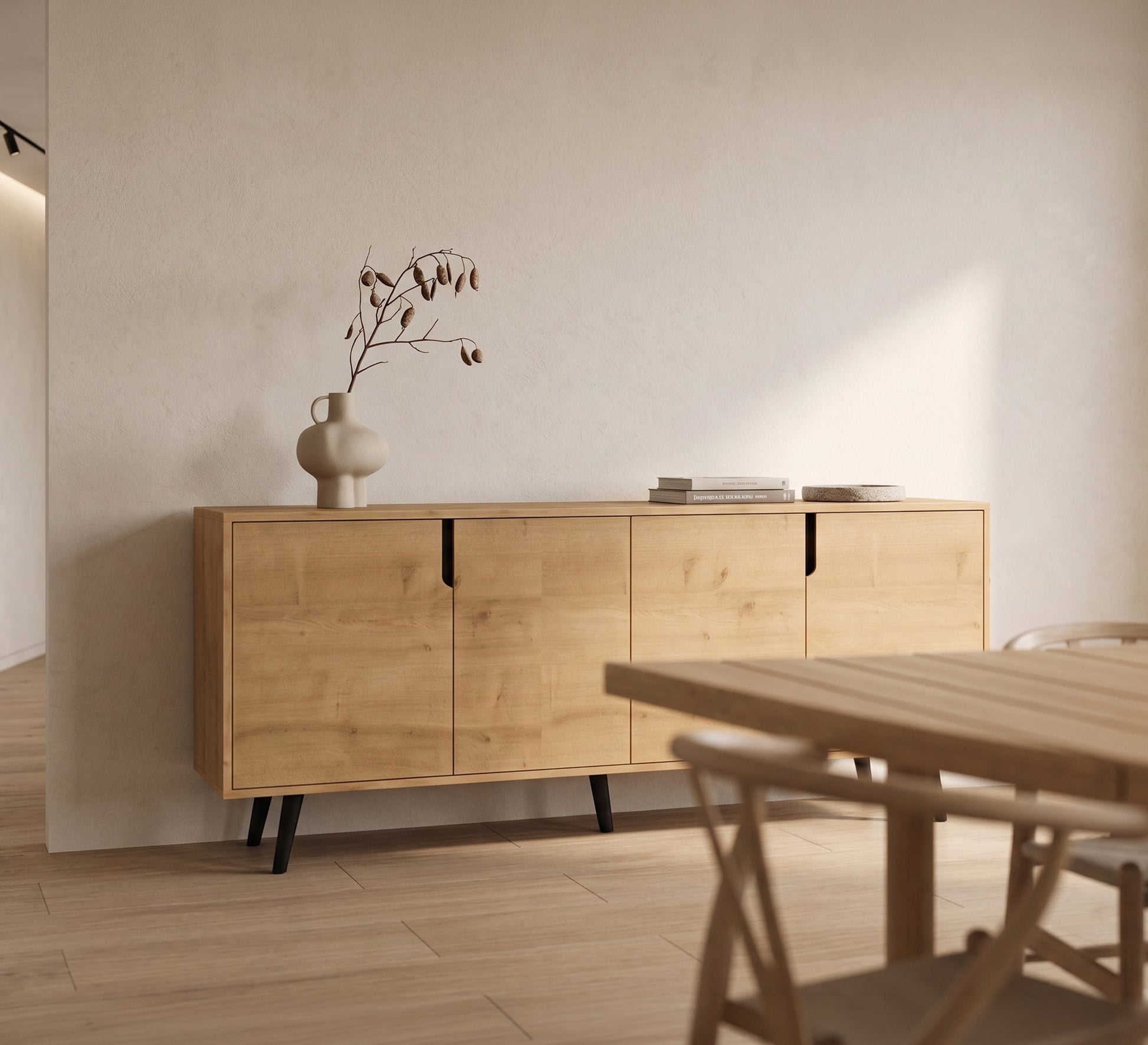 Modern wooden buffet with an elegant and distinctive design - Vitrine Furniture - TV Table & Cabinet