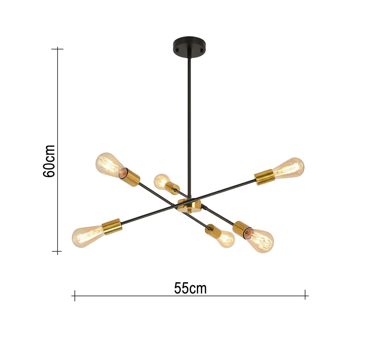 Multi-angled, interconnected hexagonal ceiling chandelier - Vitrine Furniture - Ceiling lights
