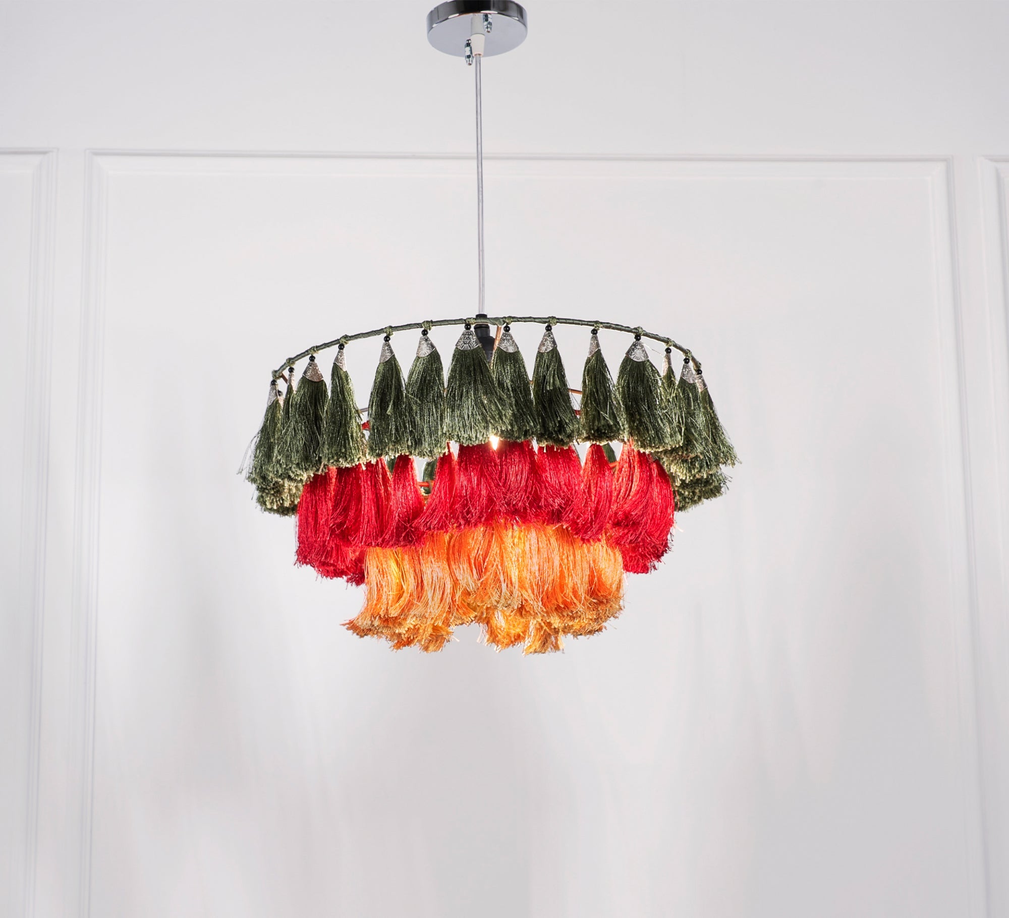 Multi - Color Tassel Ceiling Lamp - Vitrine Furniture - Lighting