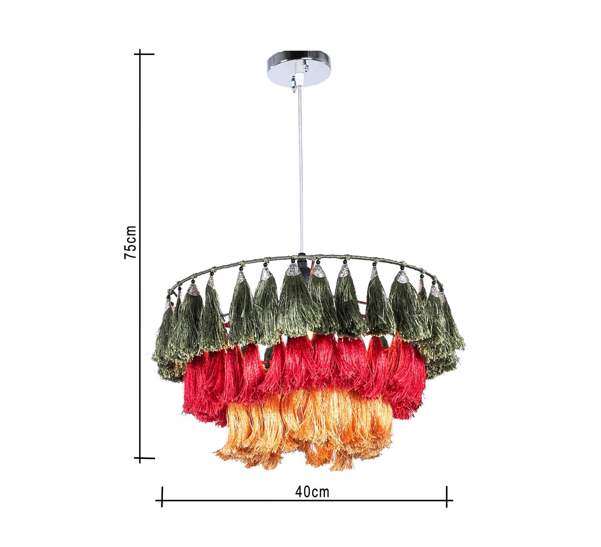 Multi - Color Tassel Ceiling Lamp - Vitrine Furniture - Lighting