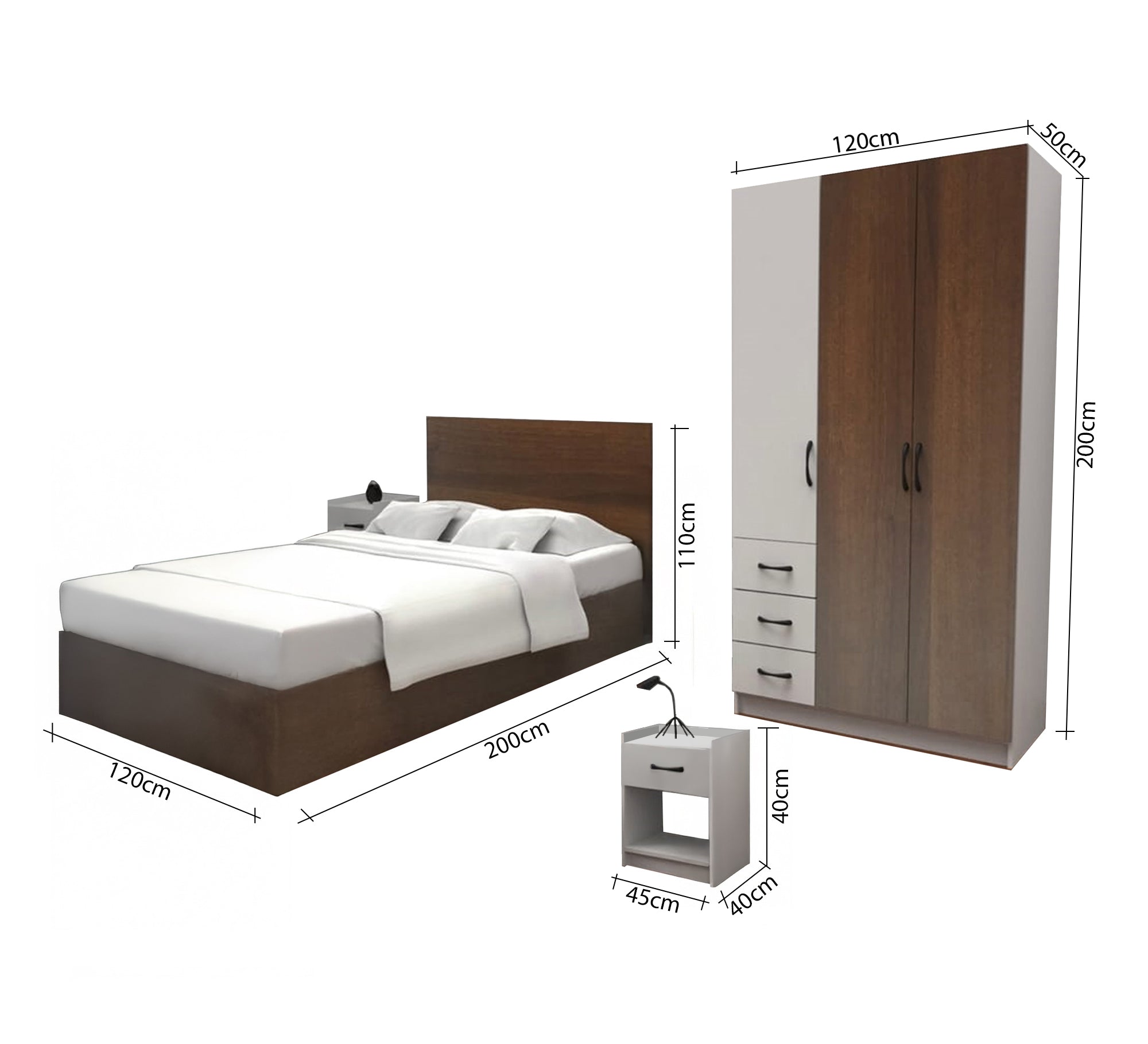 Multi - colored bedroom - Vitrine Furniture - Furniture