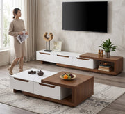 Multi - Surface Table + Modern TV Unit Elegance - Vitrine Furniture - TV Table & Cabinet