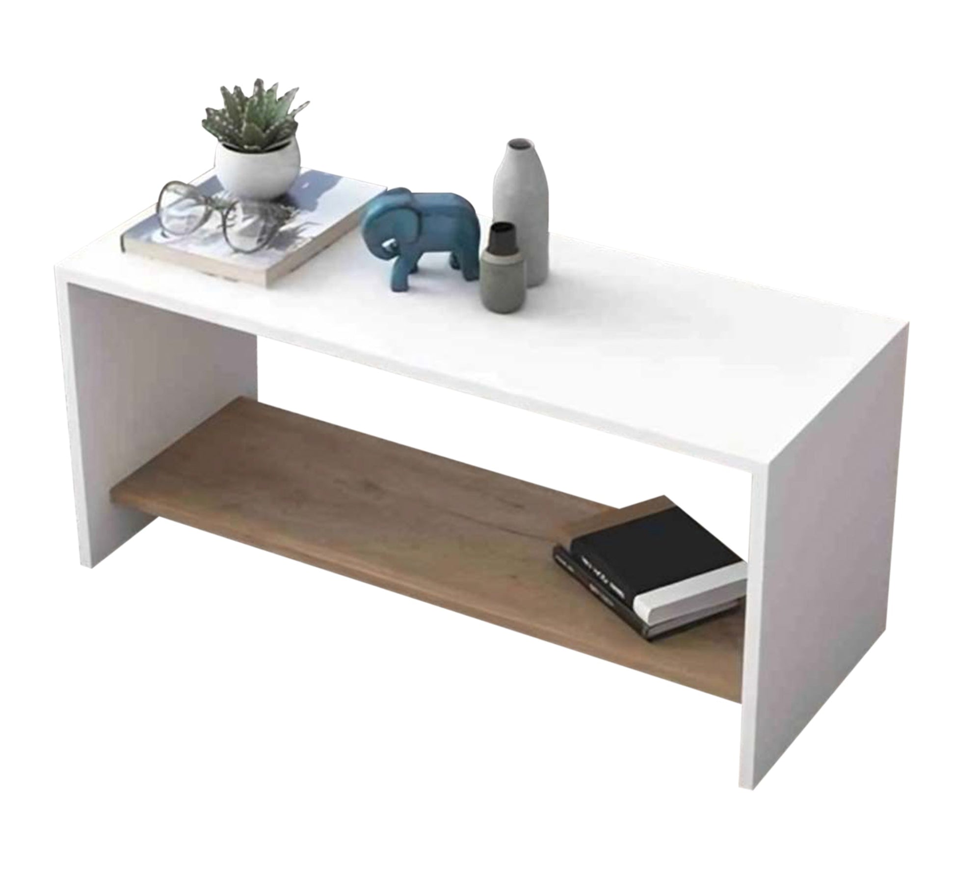 Multicolored Blockboard Wooden Coffee Table - Vitrine Furniture - Furniture