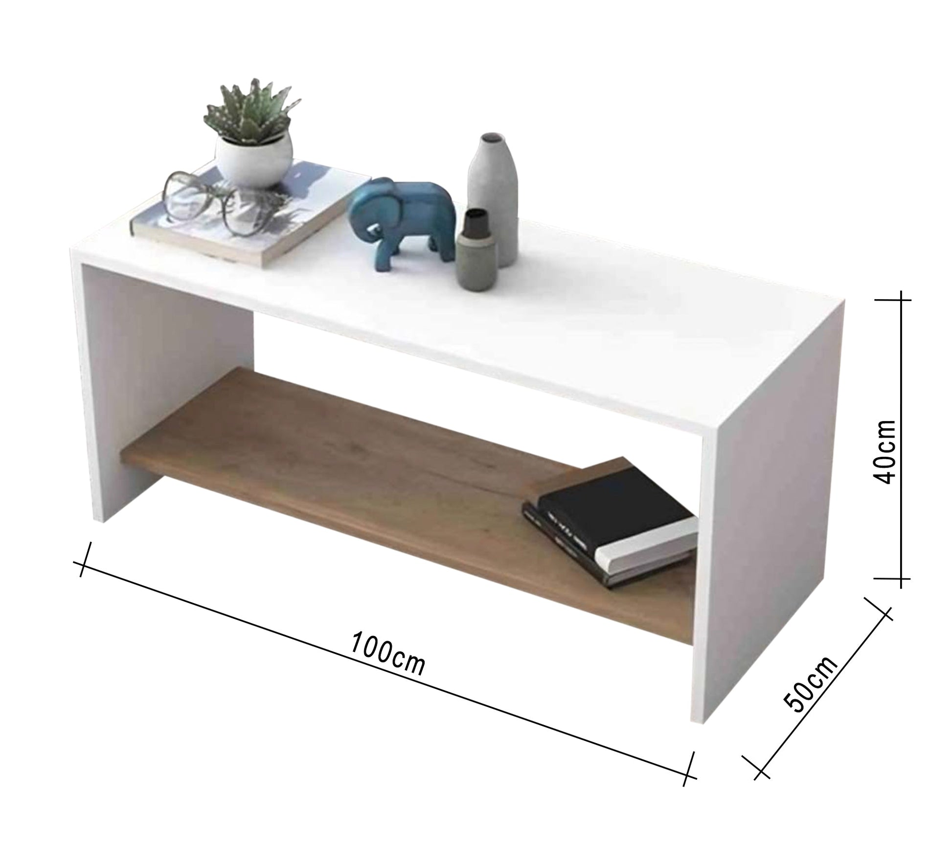Multicolored Blockboard Wooden Coffee Table - Vitrine Furniture - Furniture