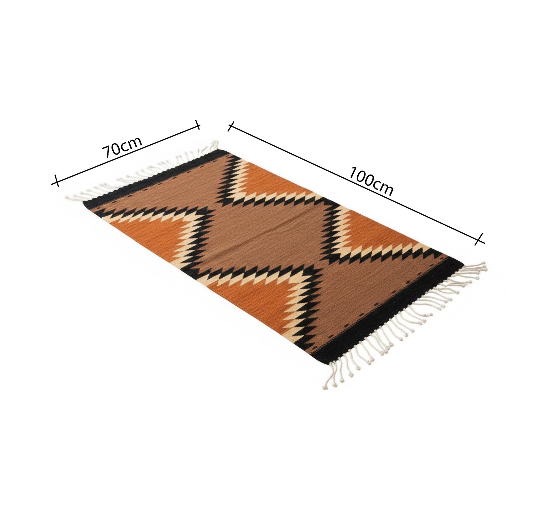 Multicolored diamond pattern rug - Vitrine Furniture - Accessories