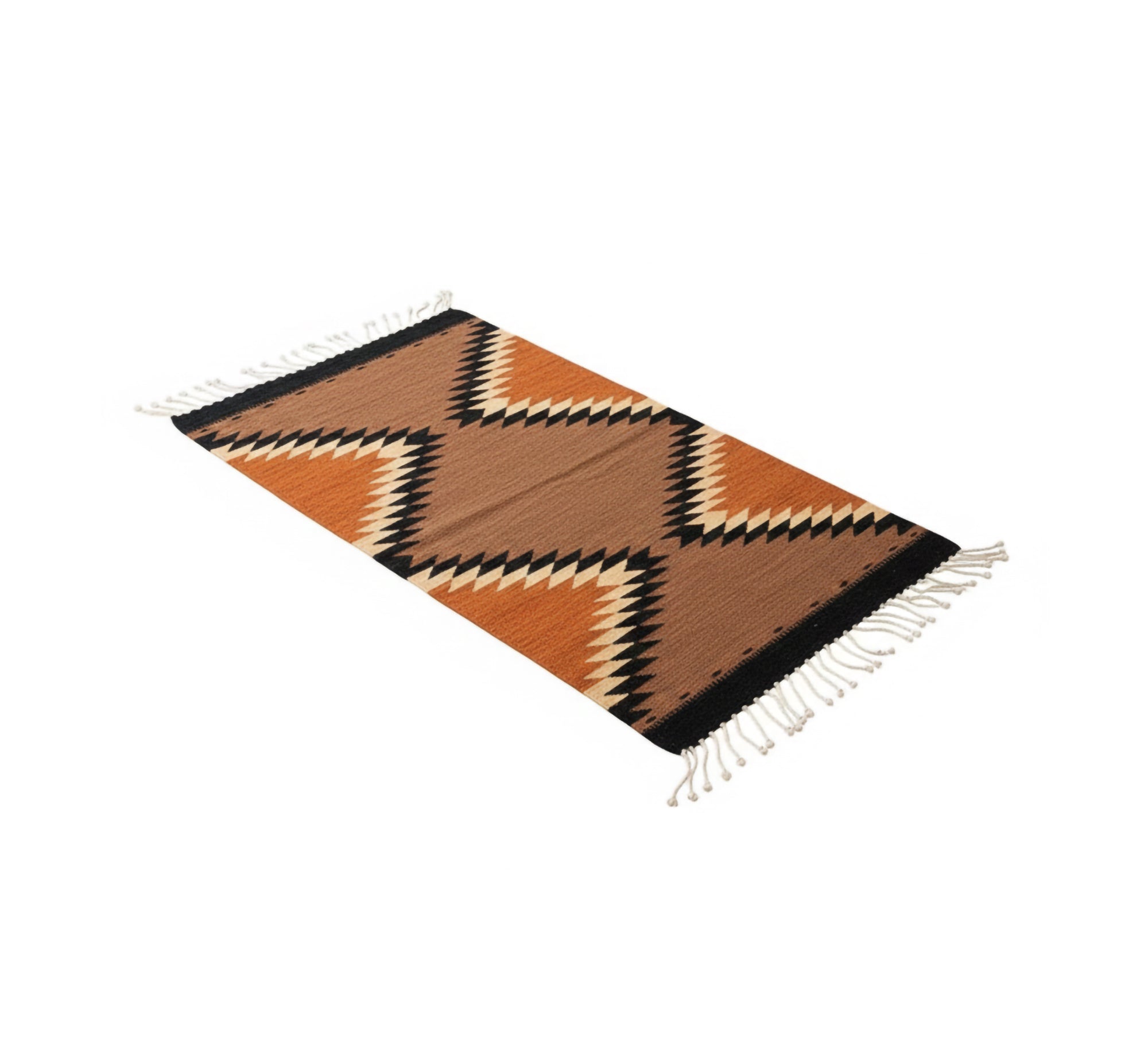 Multicolored diamond pattern rug - Vitrine Furniture - Accessories