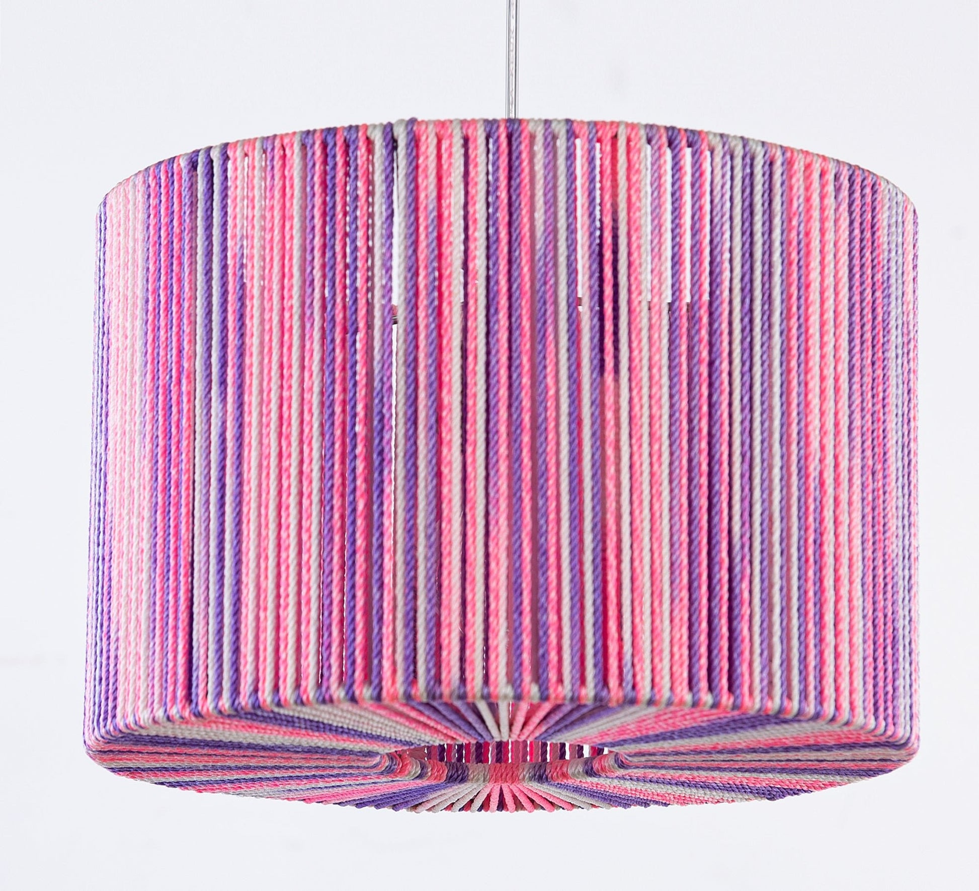 Multicolored macrame ceiling chandelier - Vitrine Furniture - Lighting