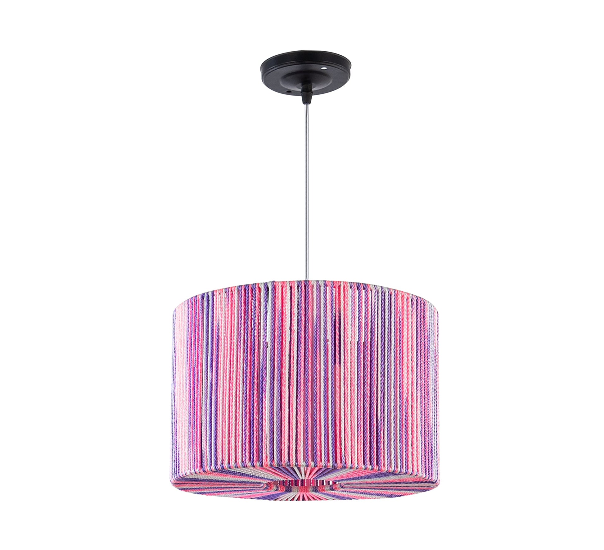 Multicolored macrame ceiling chandelier - Vitrine Furniture - Lighting