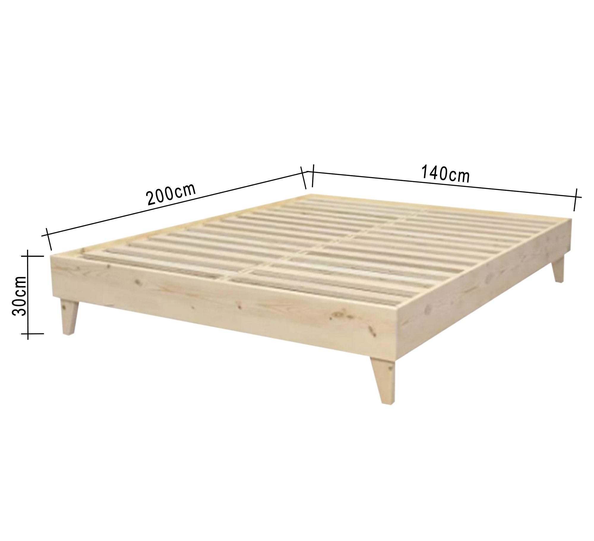 Musky bed 140 cm - Vitrine Furniture - Furniture