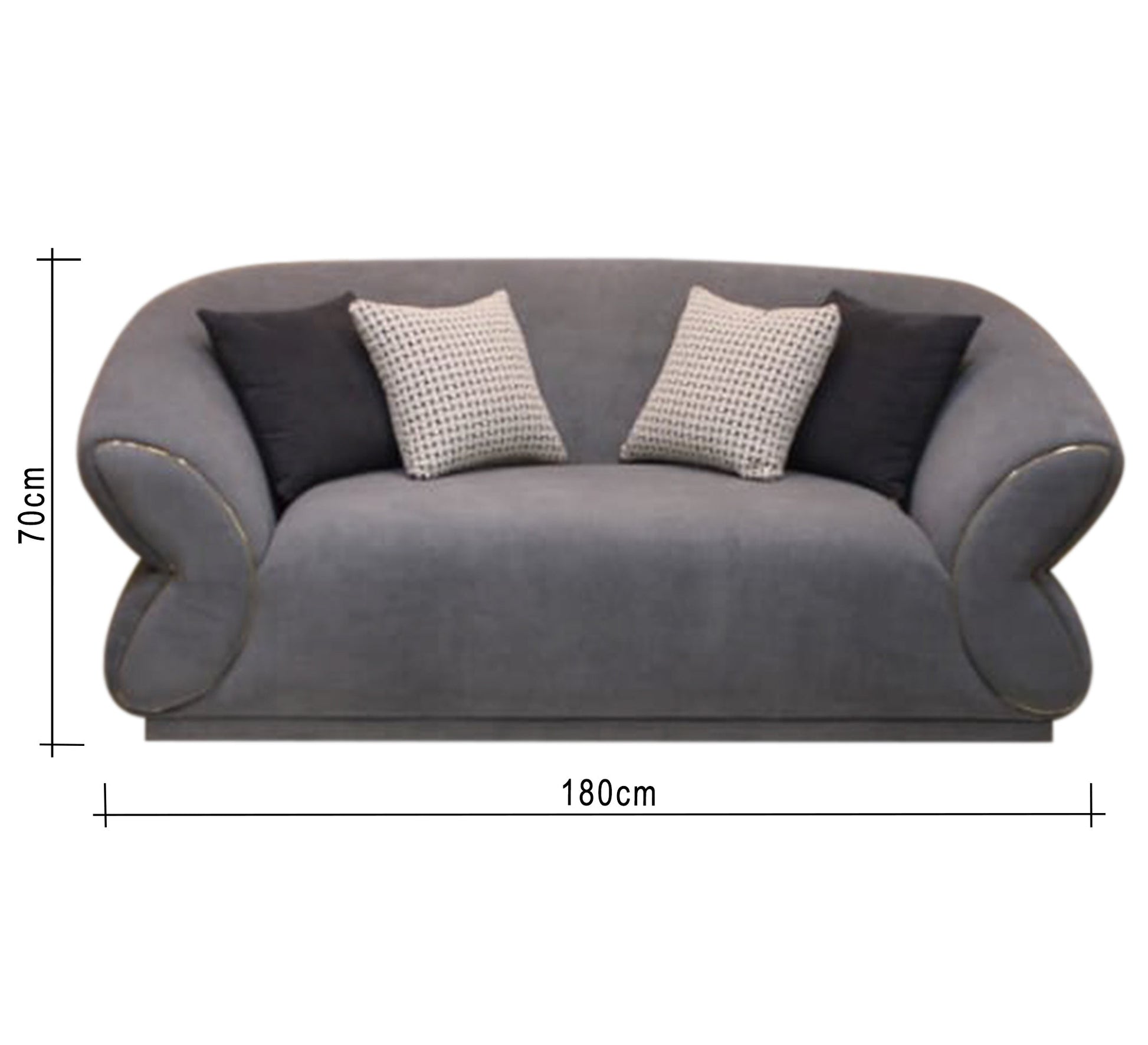 Navy and grey living room - Vitrine Furniture - Furniture