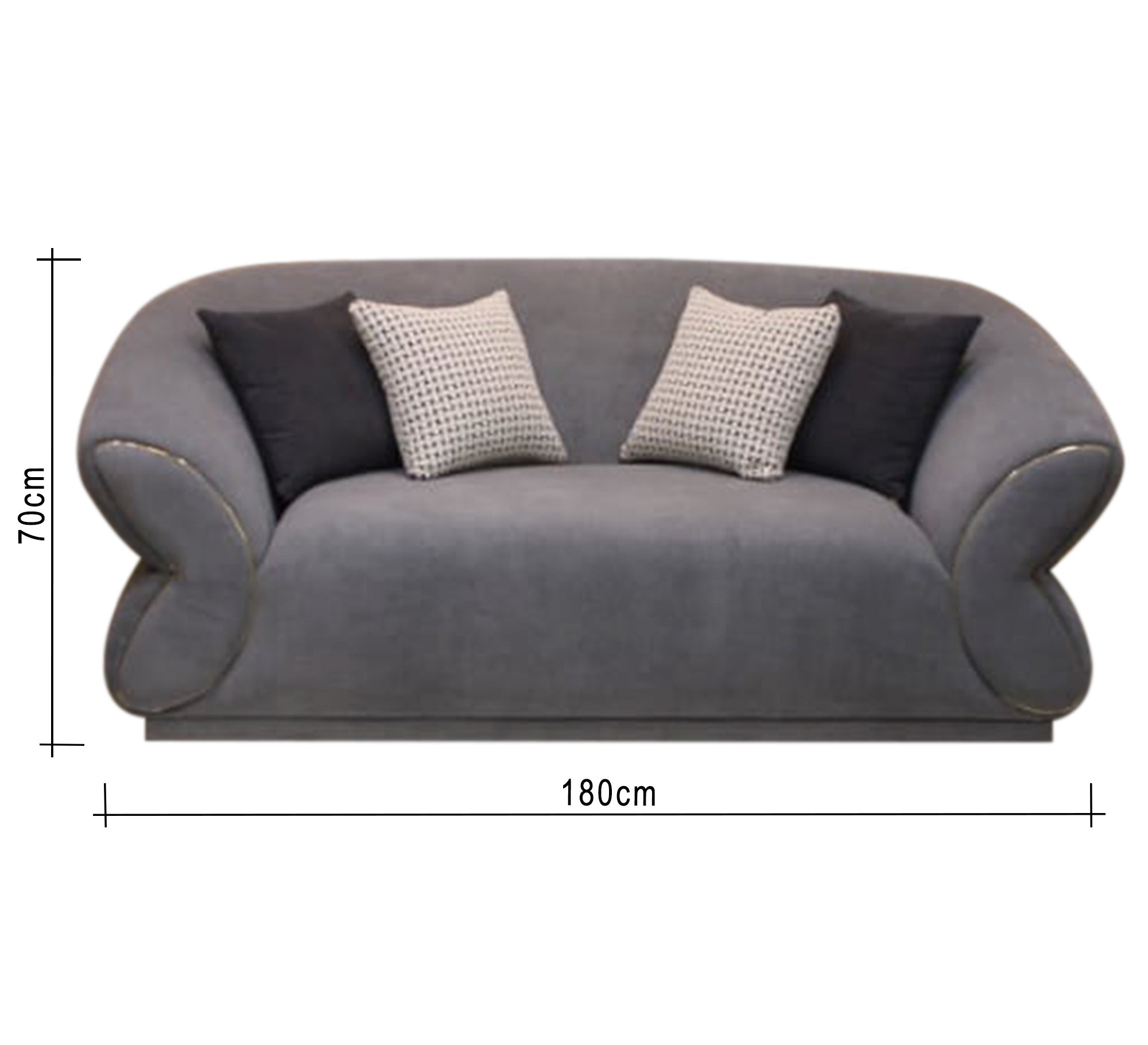 Navy and grey living room - Vitrine Furniture - Furniture