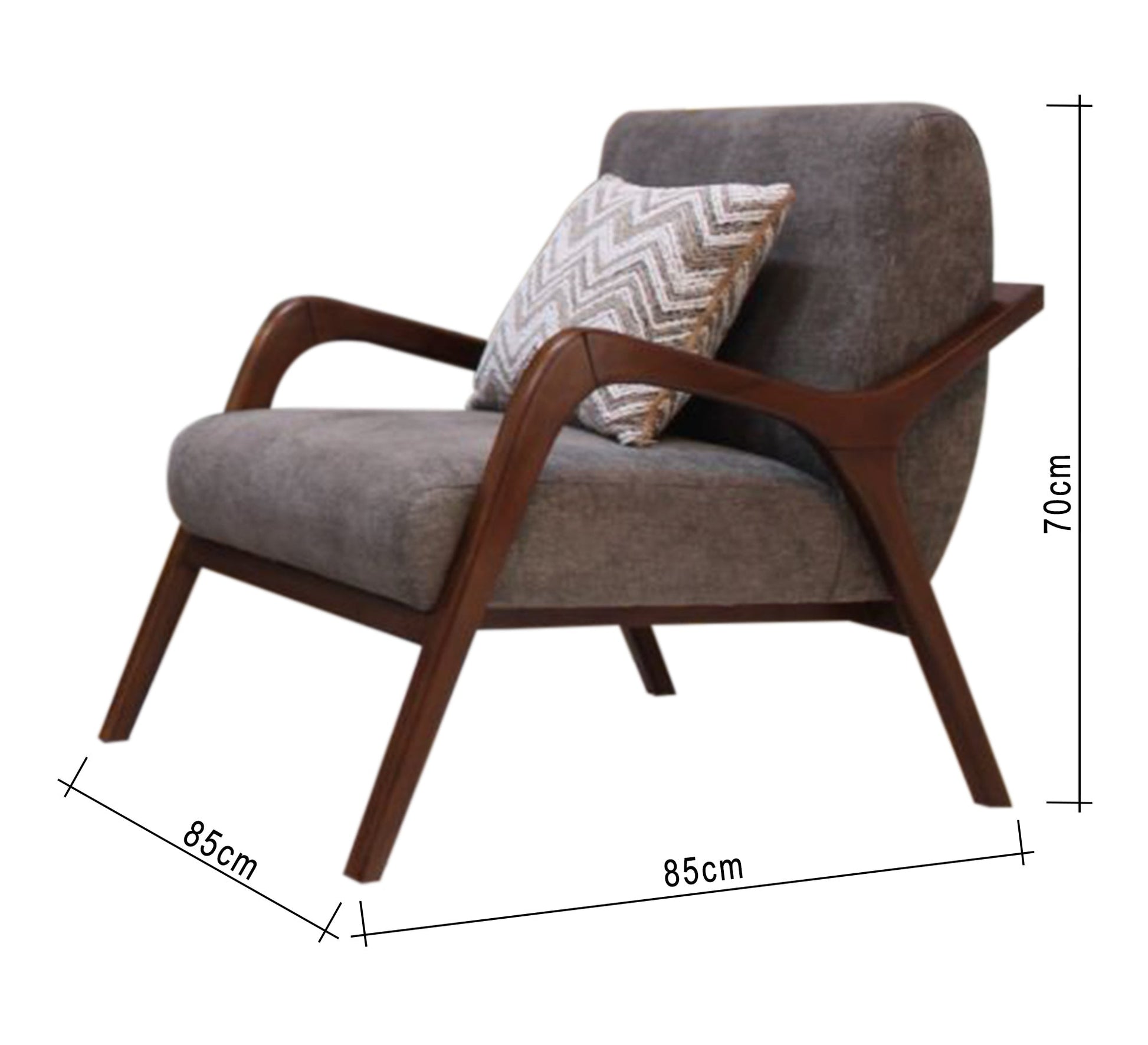 Navy and grey living room with raised legs - Vitrine Furniture - Furniture