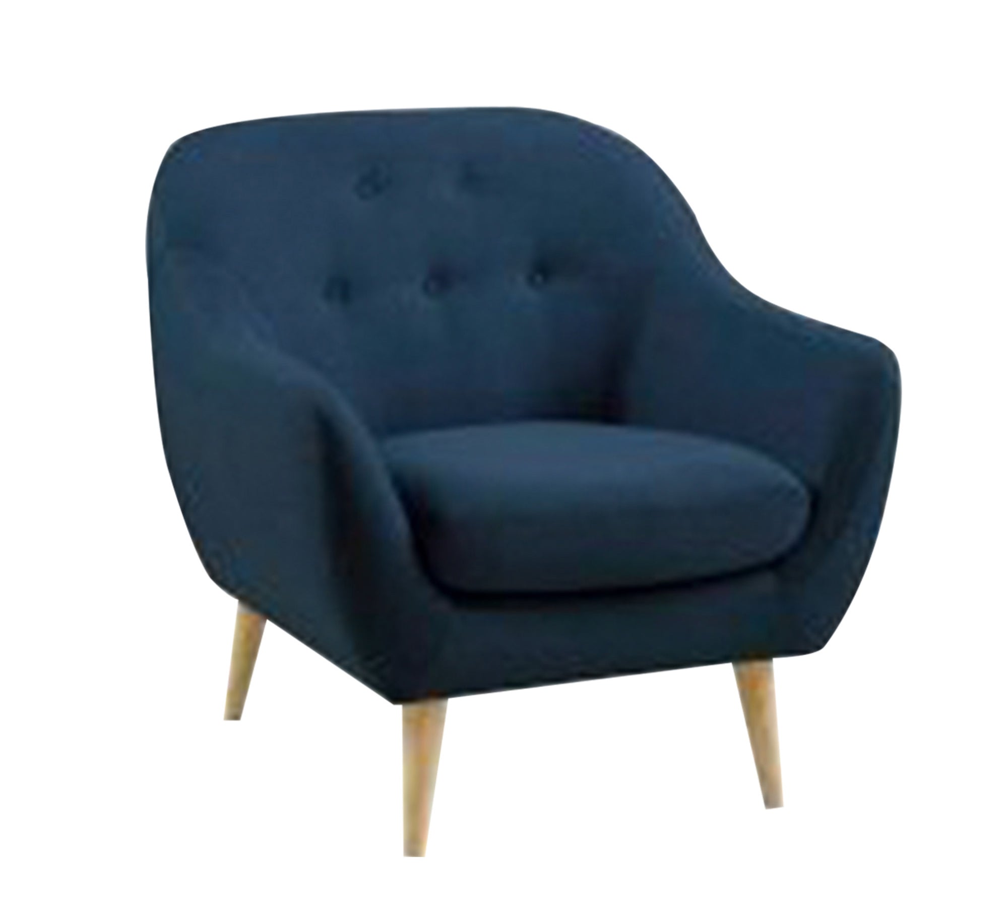 Navy blue Capotone beads chair with backrest - Vitrine Furniture - Chairs & Chaise lounge